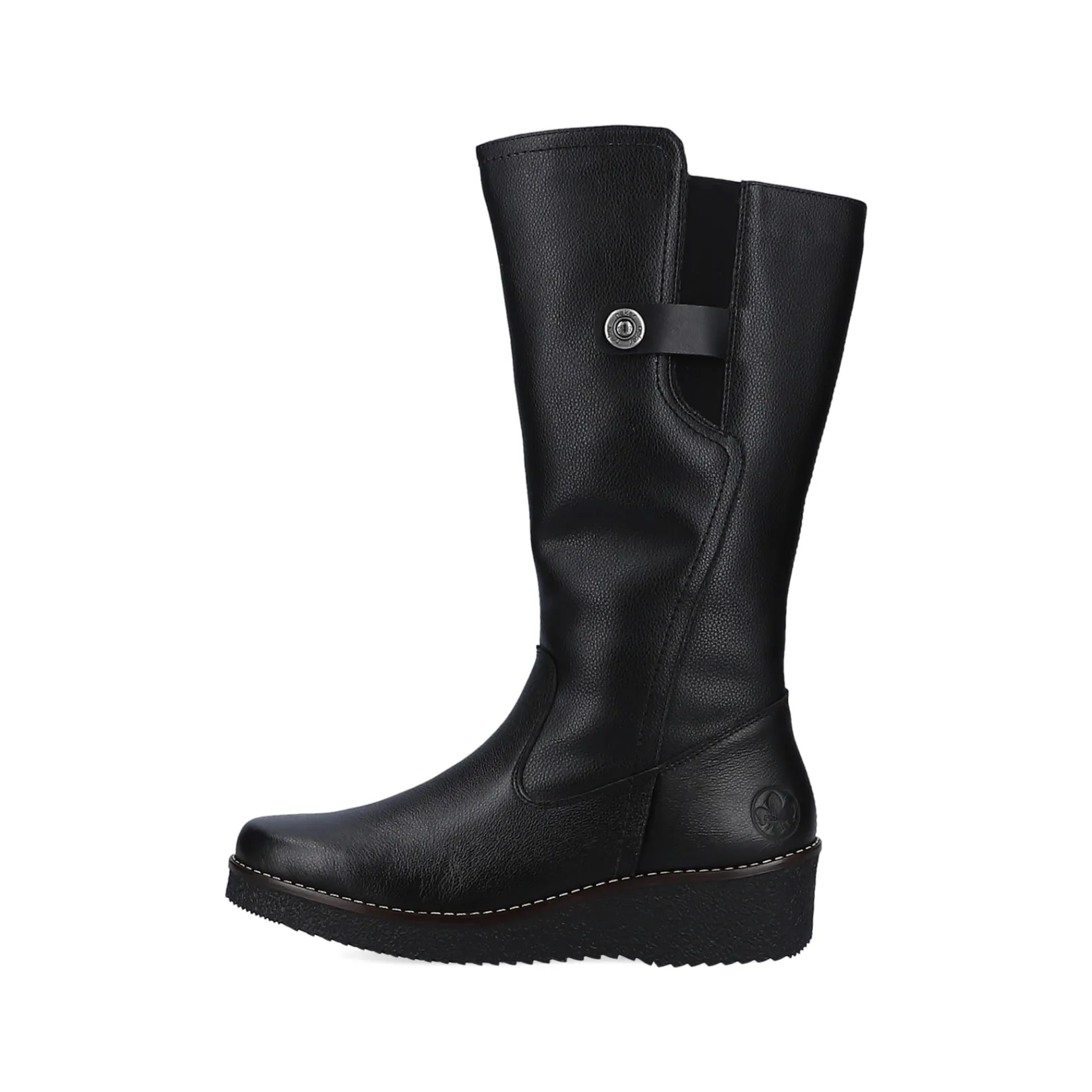 Rieker Stiefeletten & Boots<Damen Hochschaftstiefel tief Schwarz