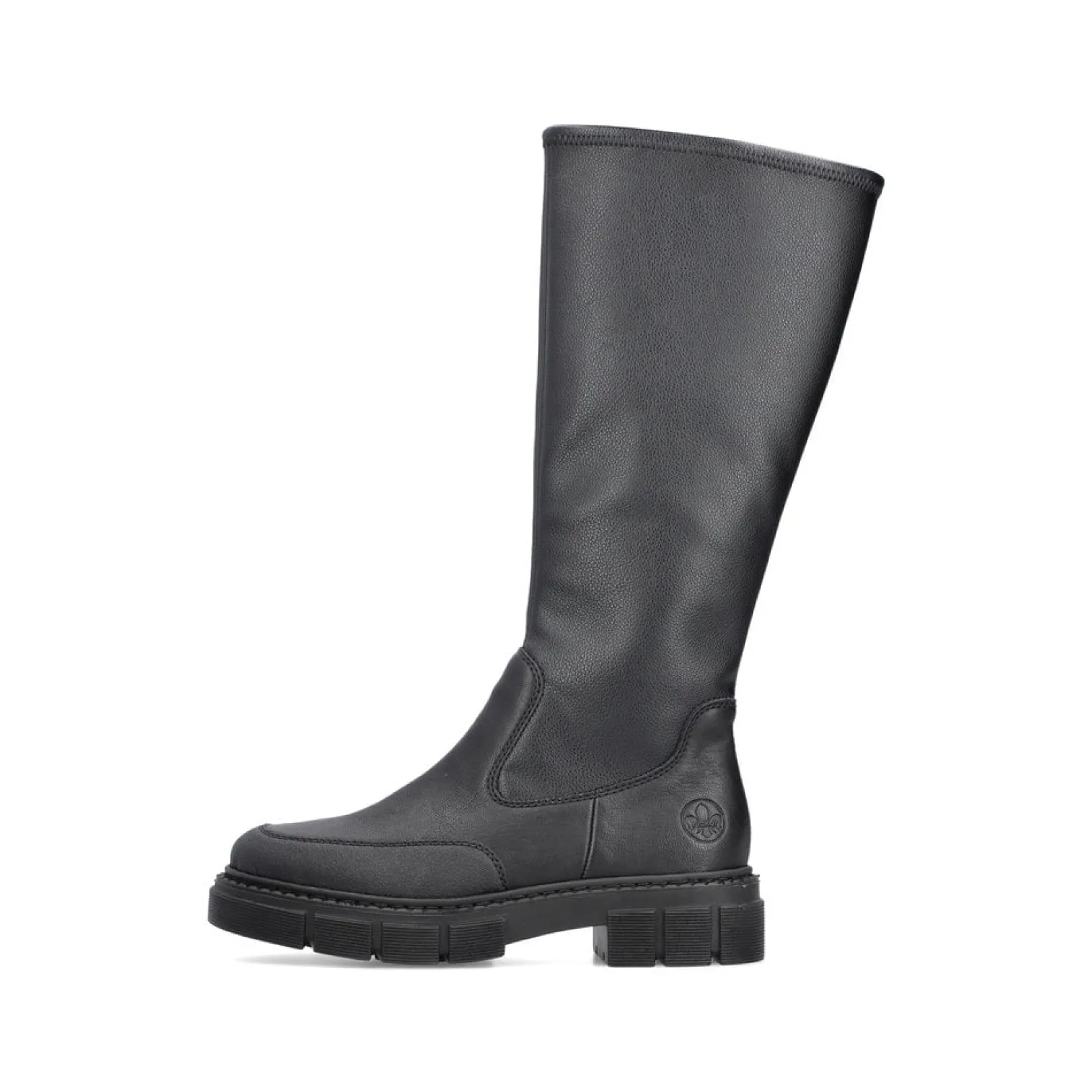 Rieker Stiefeletten & Boots<Damen Hochschaftstiefel tief Schwarz