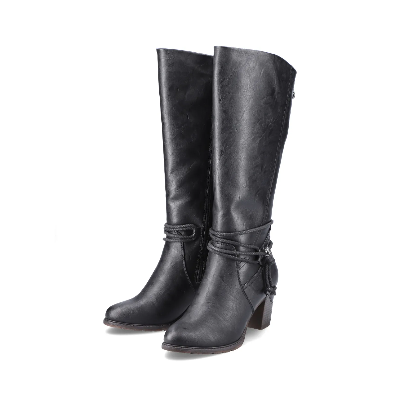 Rieker Stiefeletten & Boots<Damen Hochschaftstiefel tief Schwarz