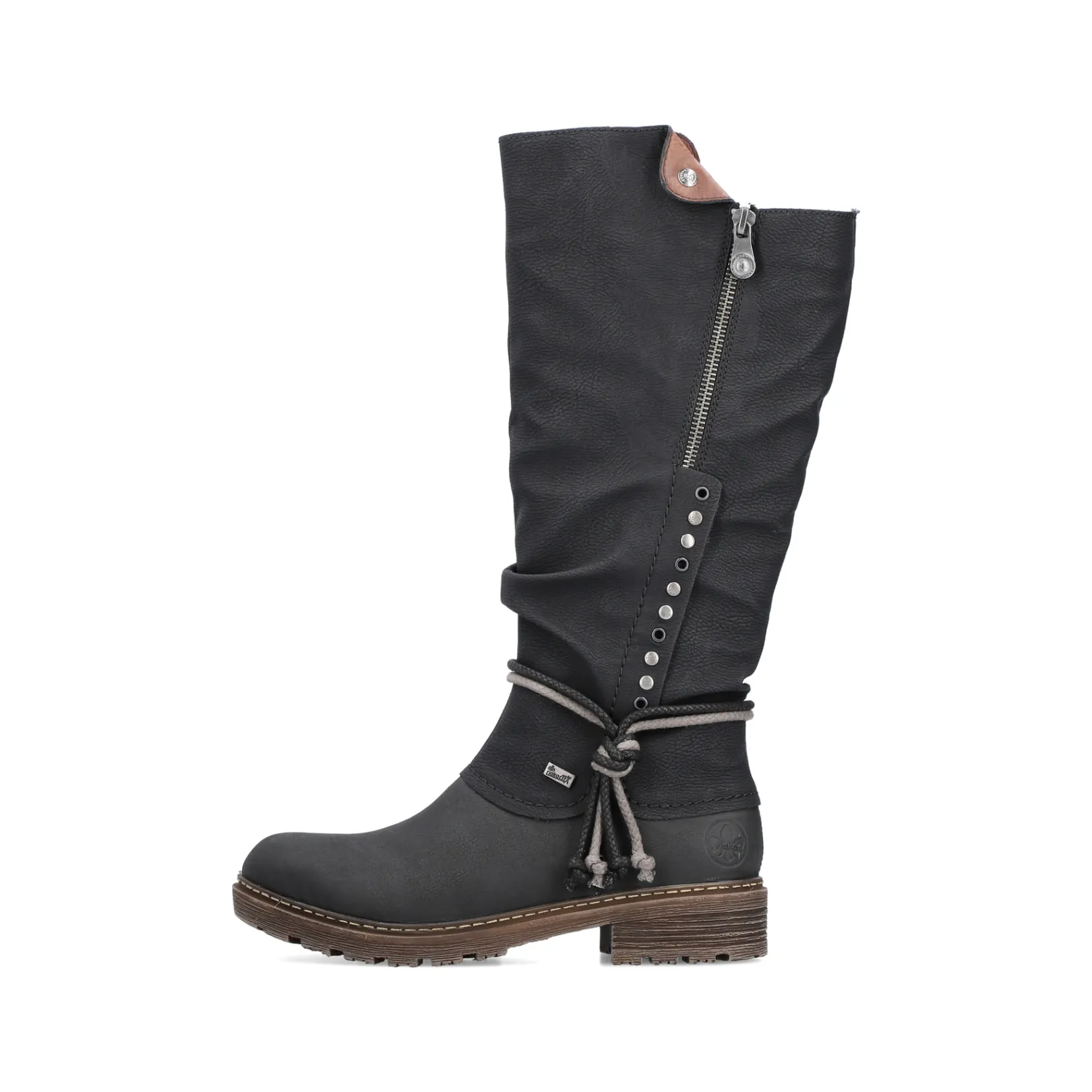 Rieker Stiefeletten & Boots<Damen Hochschaftstiefel tief Schwarz