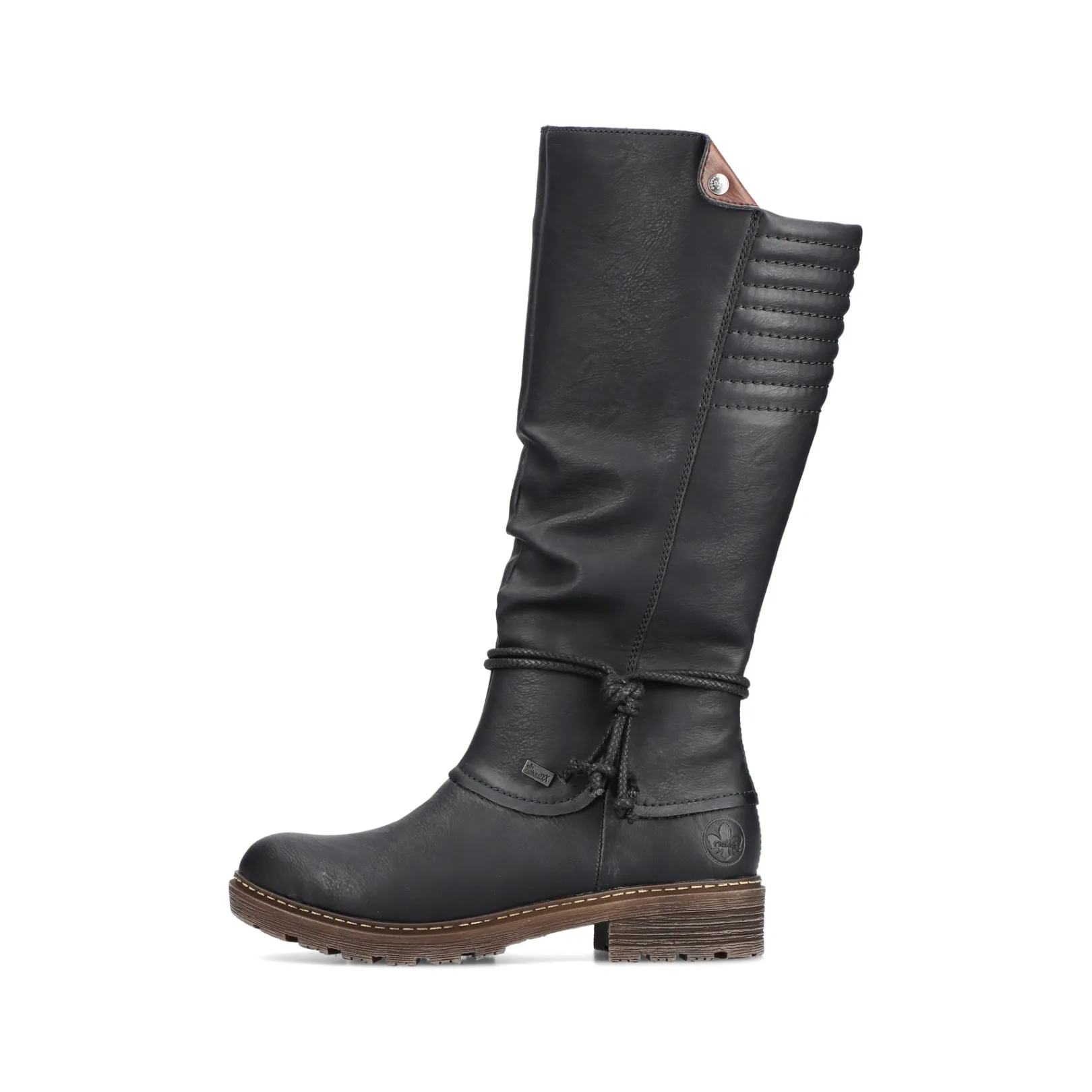 Rieker Stiefeletten & Boots<Damen Hochschaftstiefel tief Schwarz