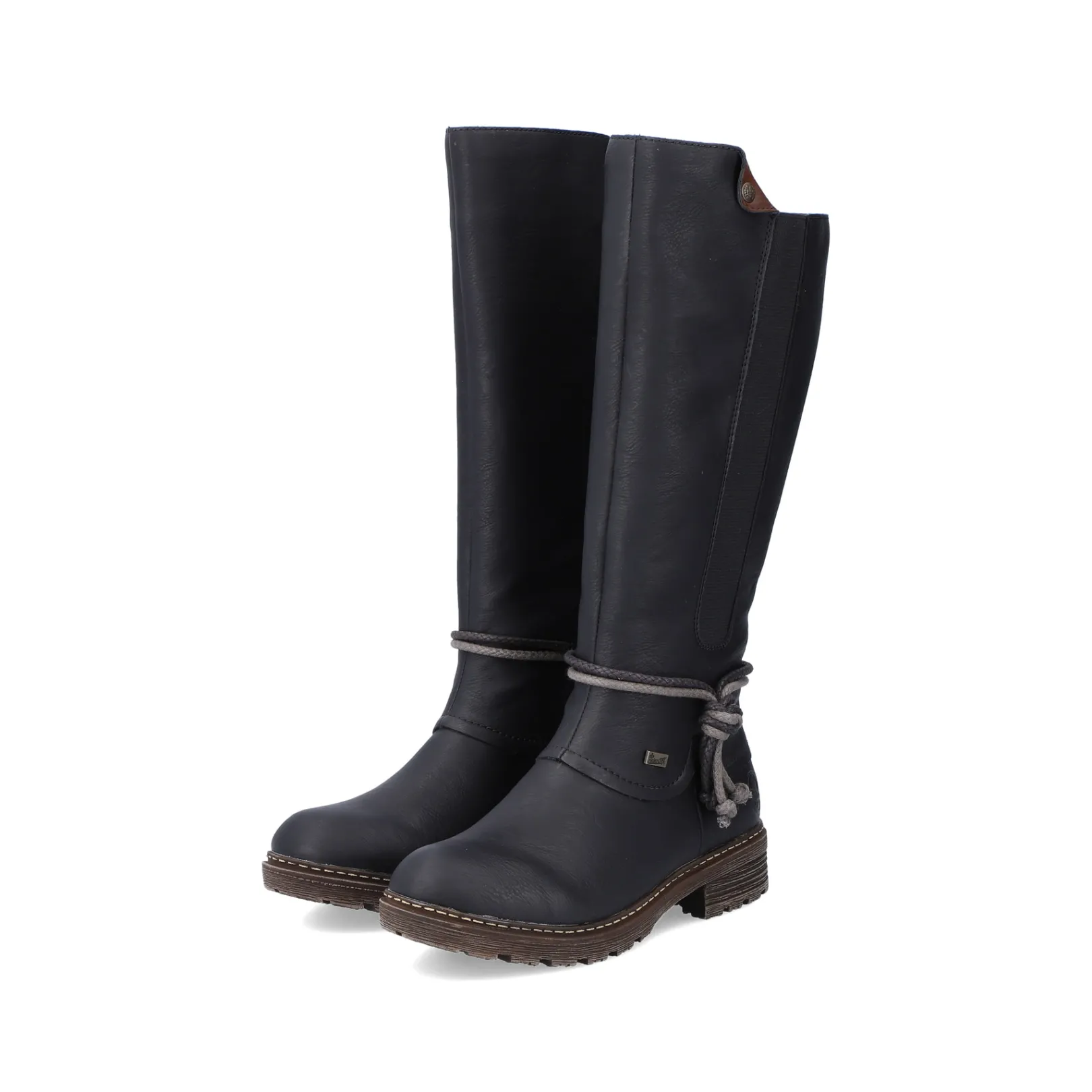 Rieker Stiefeletten & Boots<Damen Hochschaftstiefel tief Schwarz