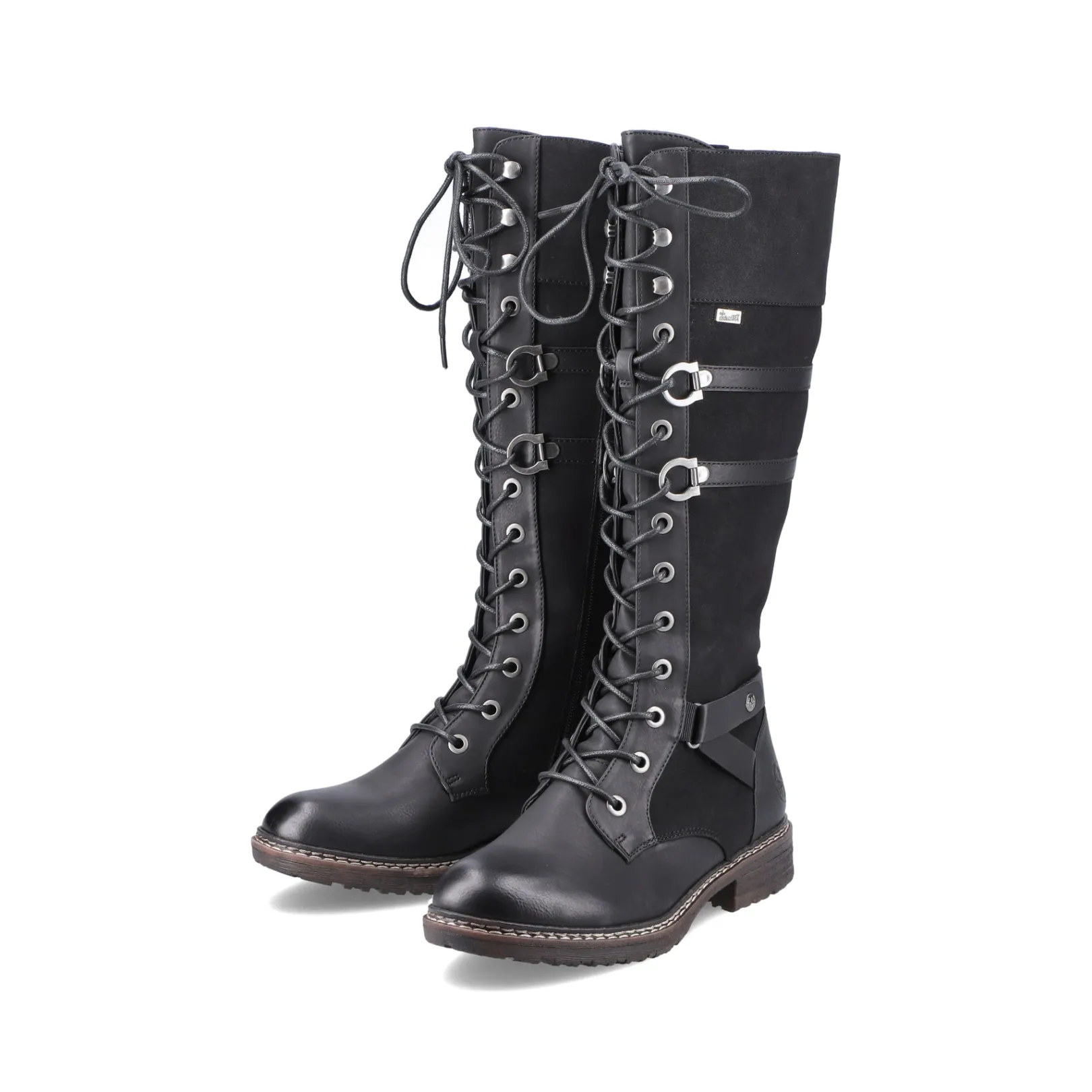 Rieker Stiefeletten & Boots<Damen Hochschaftstiefel tief Schwarz