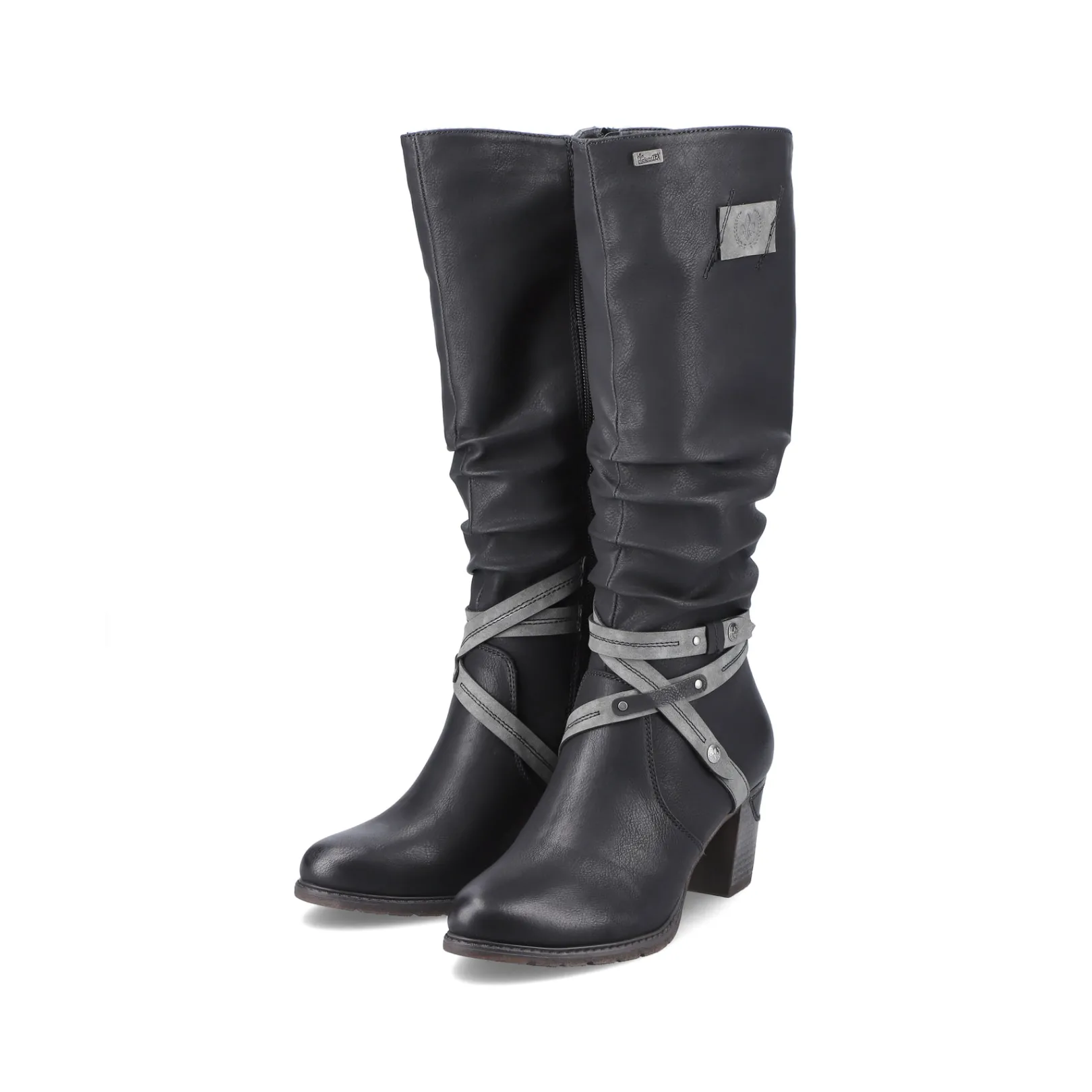 Rieker Stiefeletten & Boots<Damen Hochschaftstiefel tief Schwarz