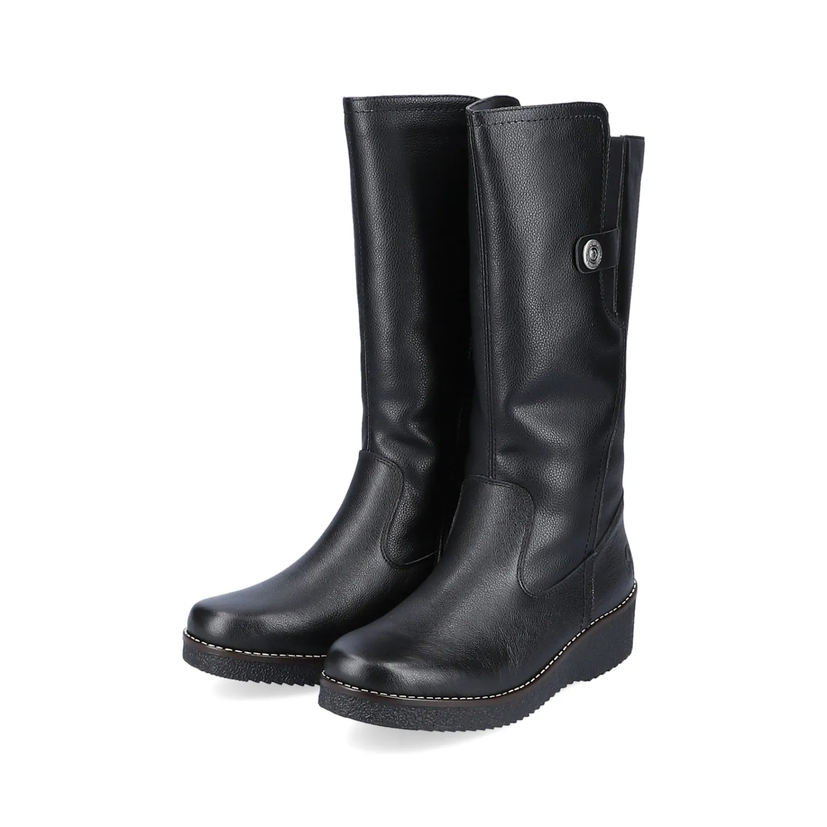 Rieker Stiefeletten & Boots<Damen Hochschaftstiefel tief Schwarz