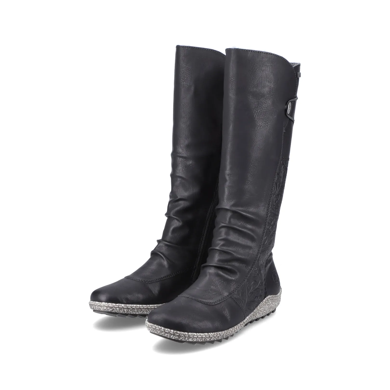 Rieker Stiefeletten & Boots<Damen Hochschaftstiefel tief Schwarz