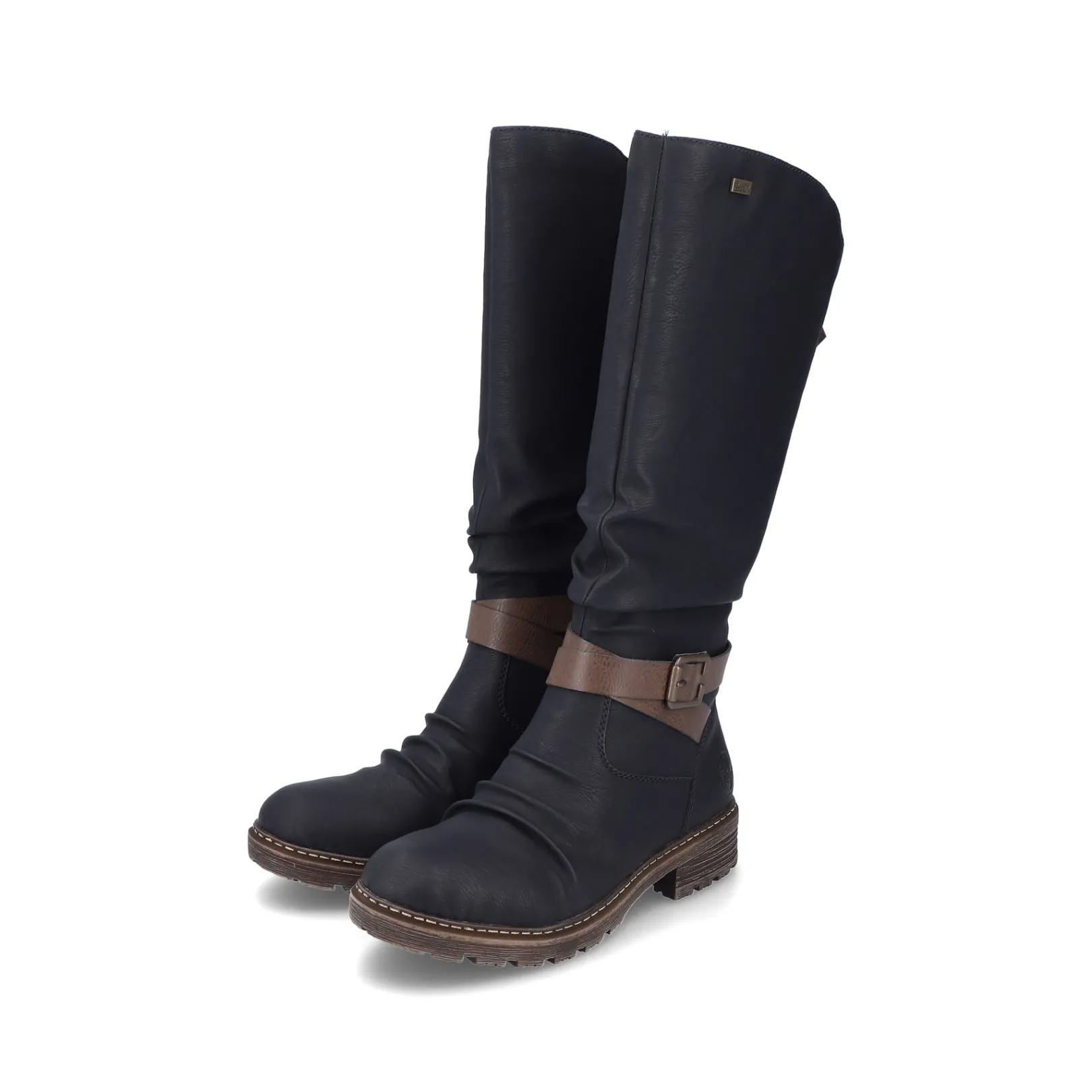 Rieker Stiefeletten & Boots<Damen Hochschaftstiefel tief Schwarz