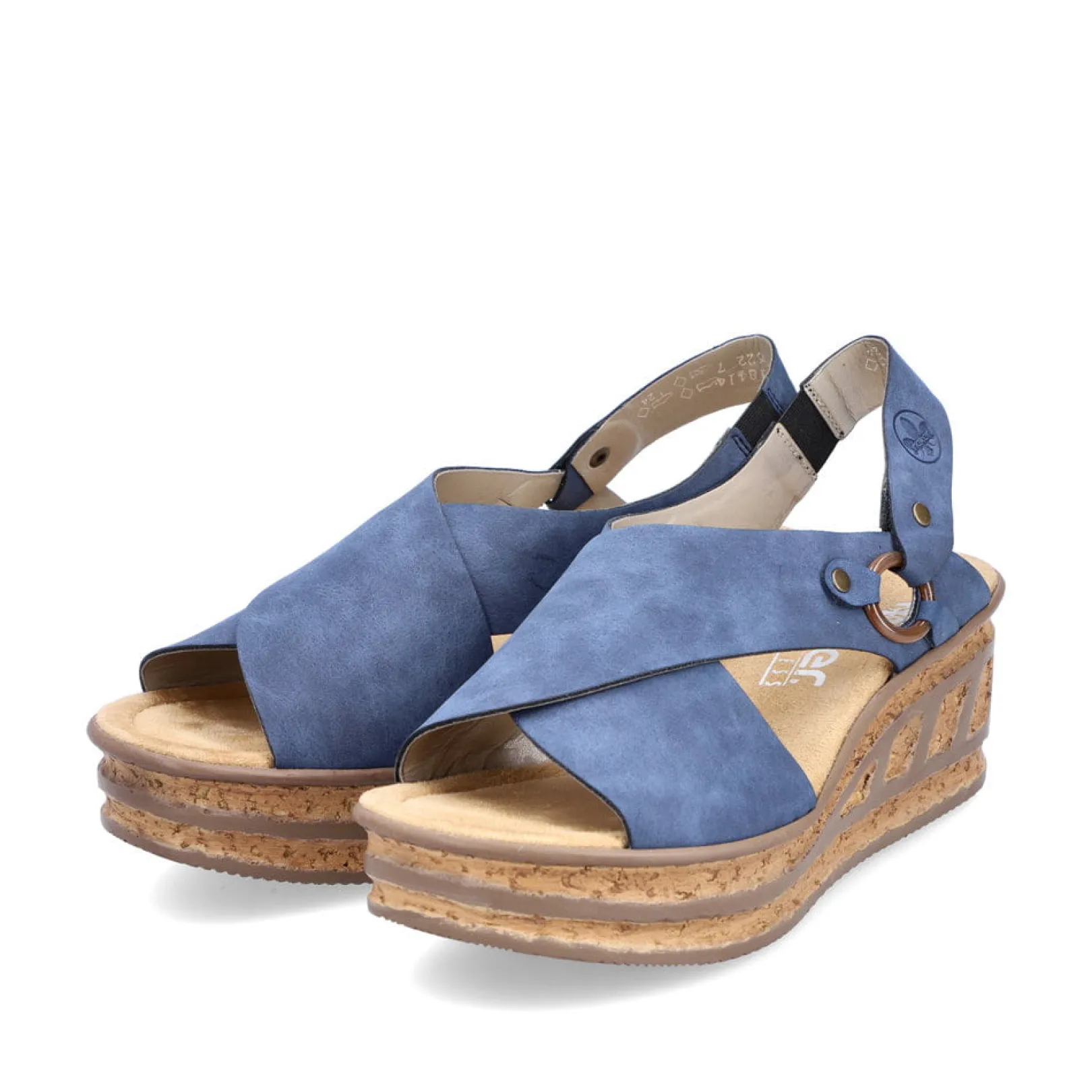 Rieker Sandalen & Sandaletten<Damen Keilsandaletten königs Blau