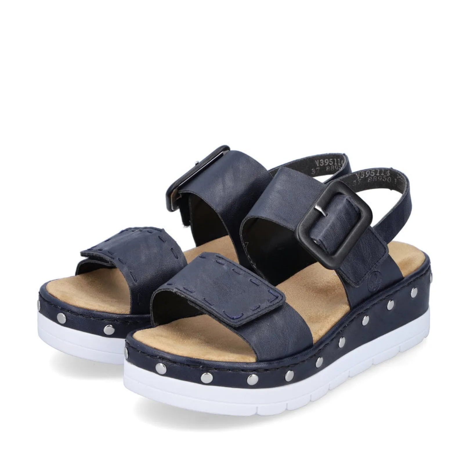 Rieker Sandalen & Sandaletten<Damen Keilsandaletten marine Blau