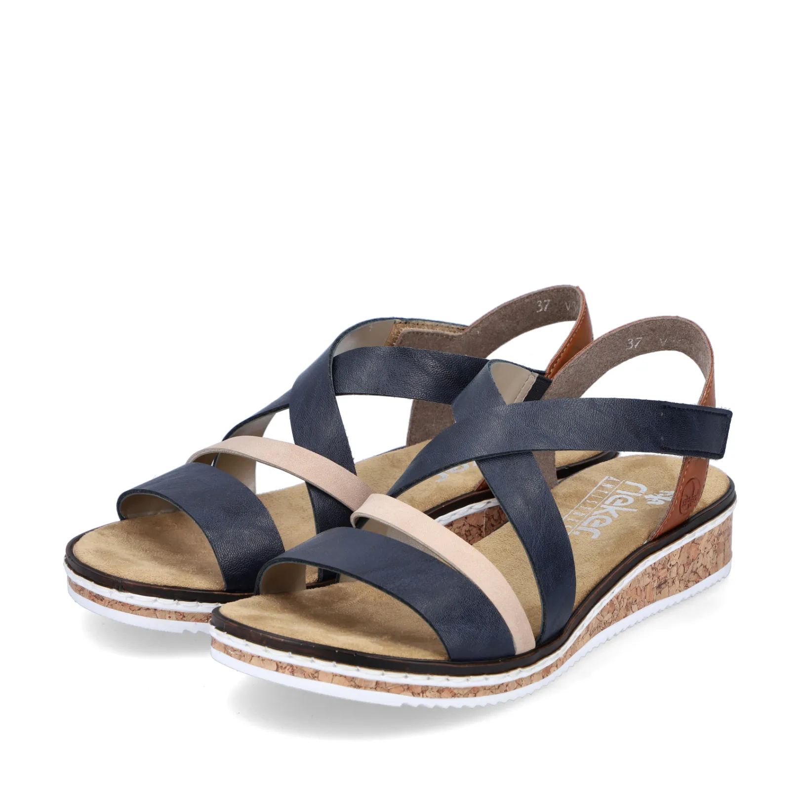 Rieker Sandalen & Sandaletten<Damen Keilsandaletten marine Blau