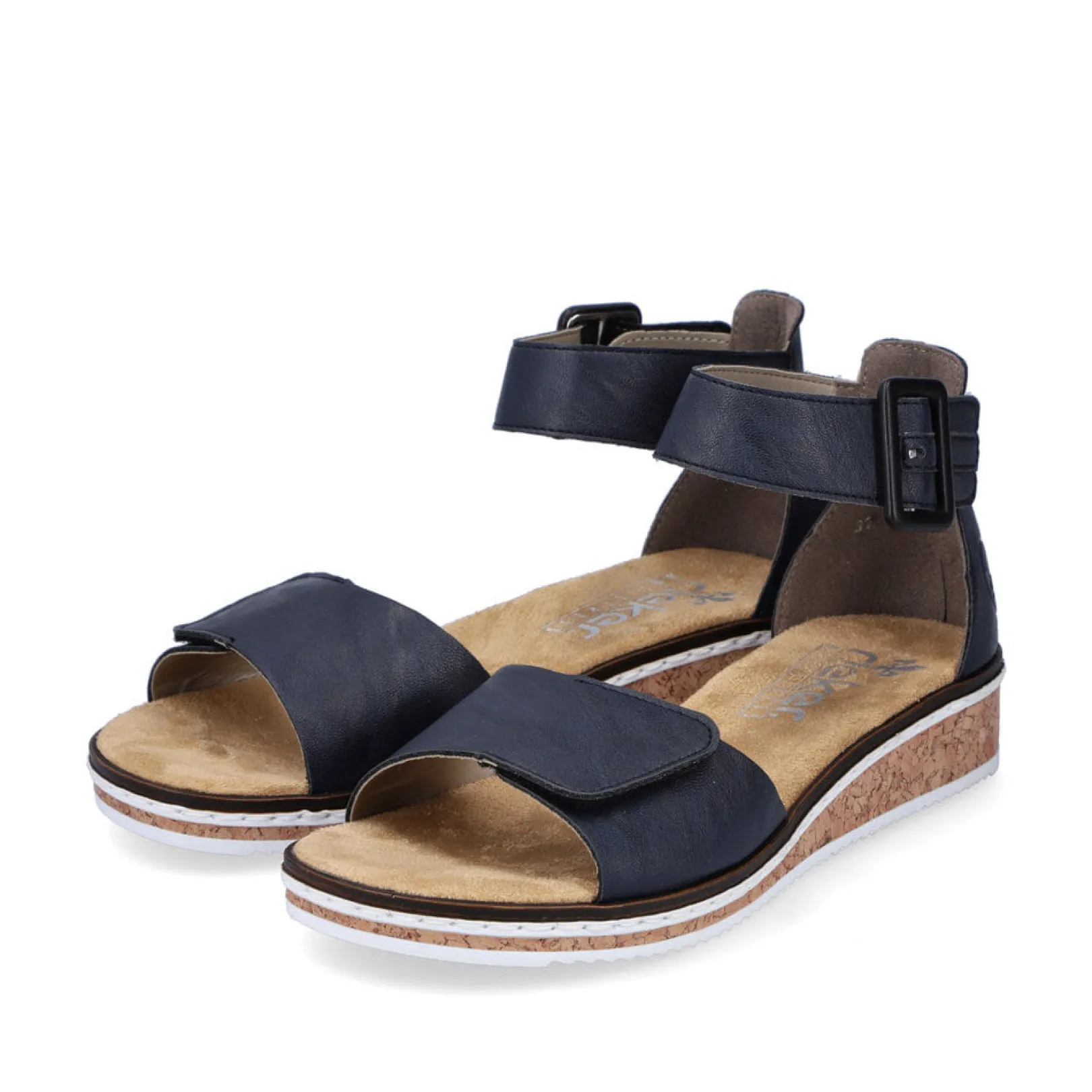 Rieker Sandalen & Sandaletten<Damen Keilsandaletten marine Blau