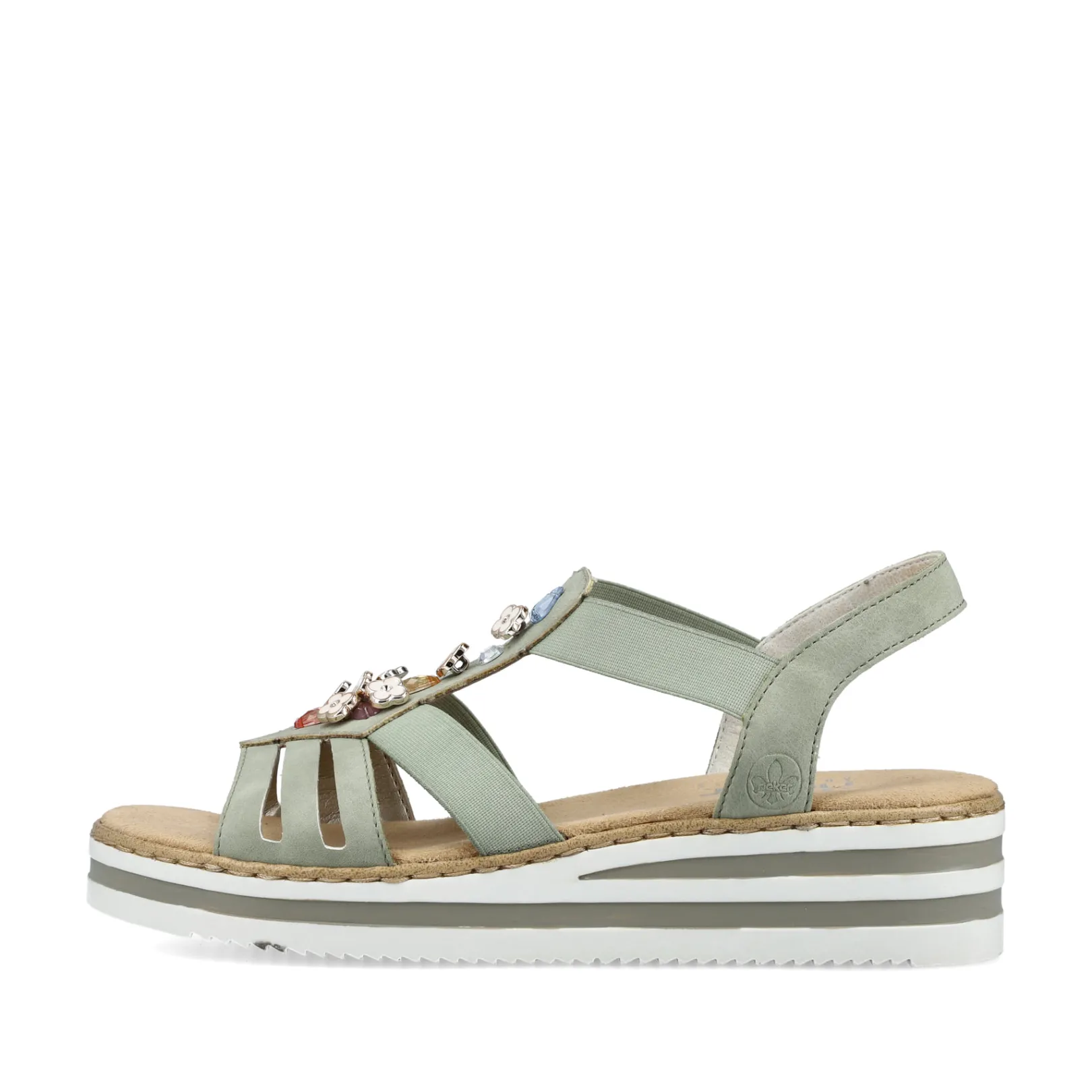 Rieker Sandalen & Sandaletten<Damen Keilsandaletten mint Grün