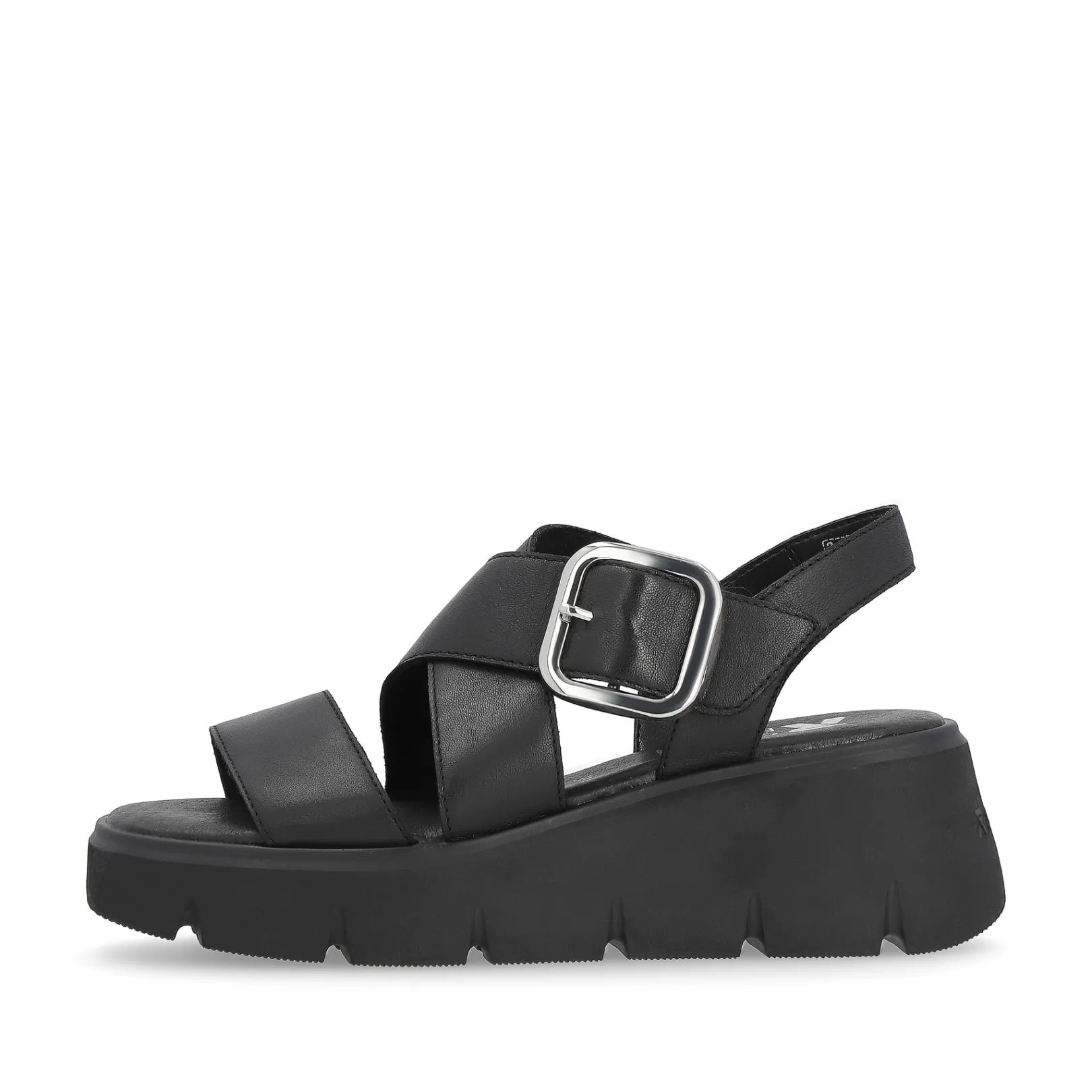 Rieker Sandalen & Sandaletten<Damen Keilsandaletten noir Schwarz