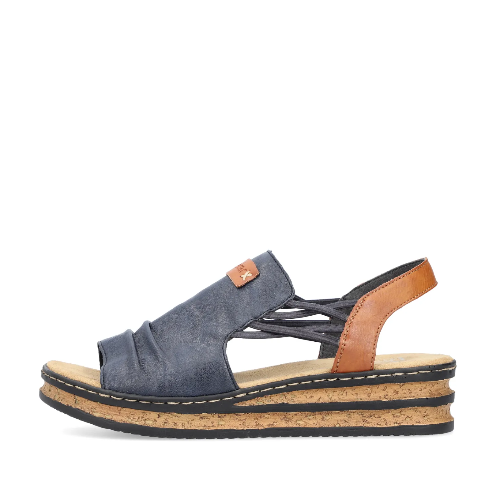 Rieker Sandalen & Sandaletten<Damen Keilsandaletten pazifik Blau