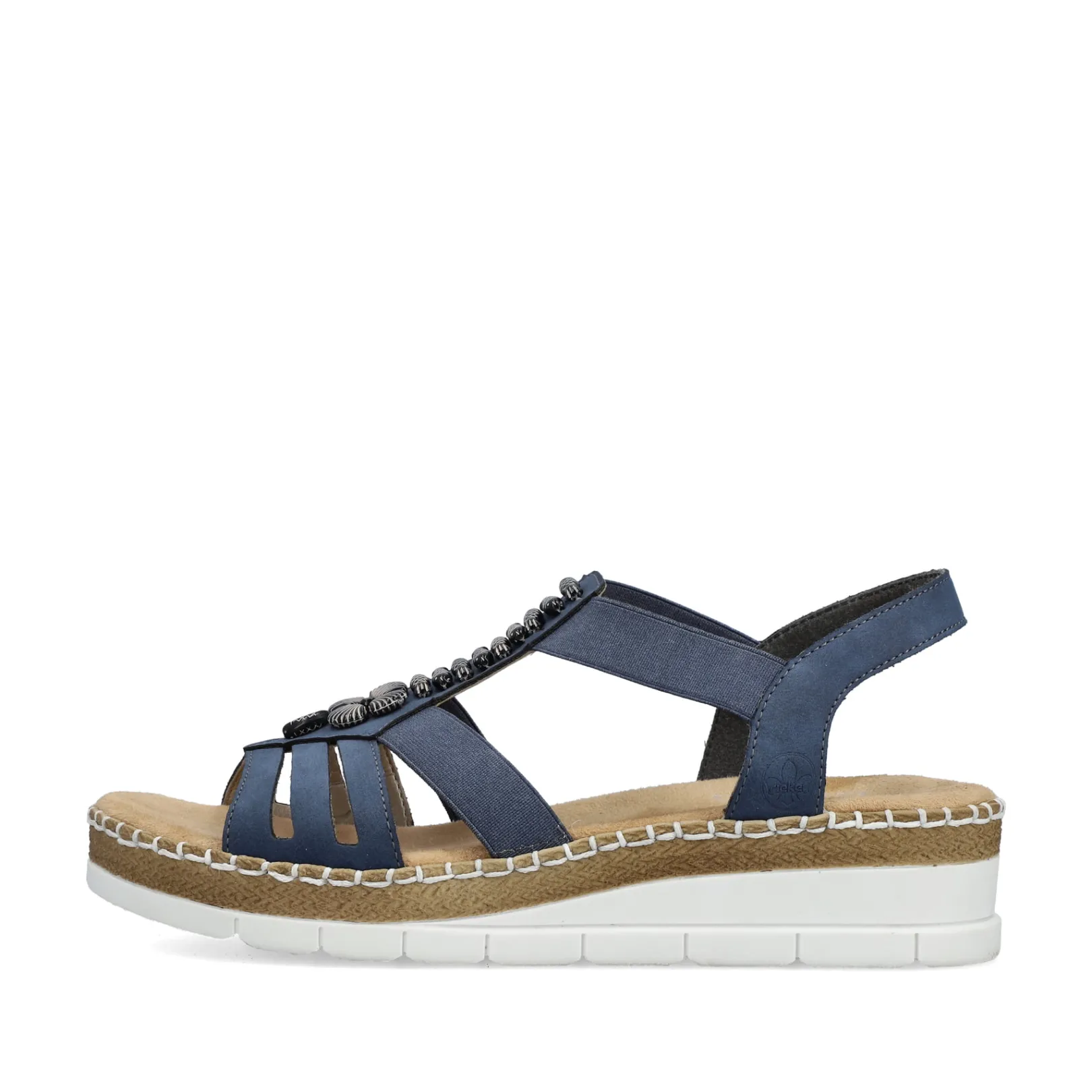 Rieker Sandalen & Sandaletten<Damen Keilsandaletten pazifik Blau