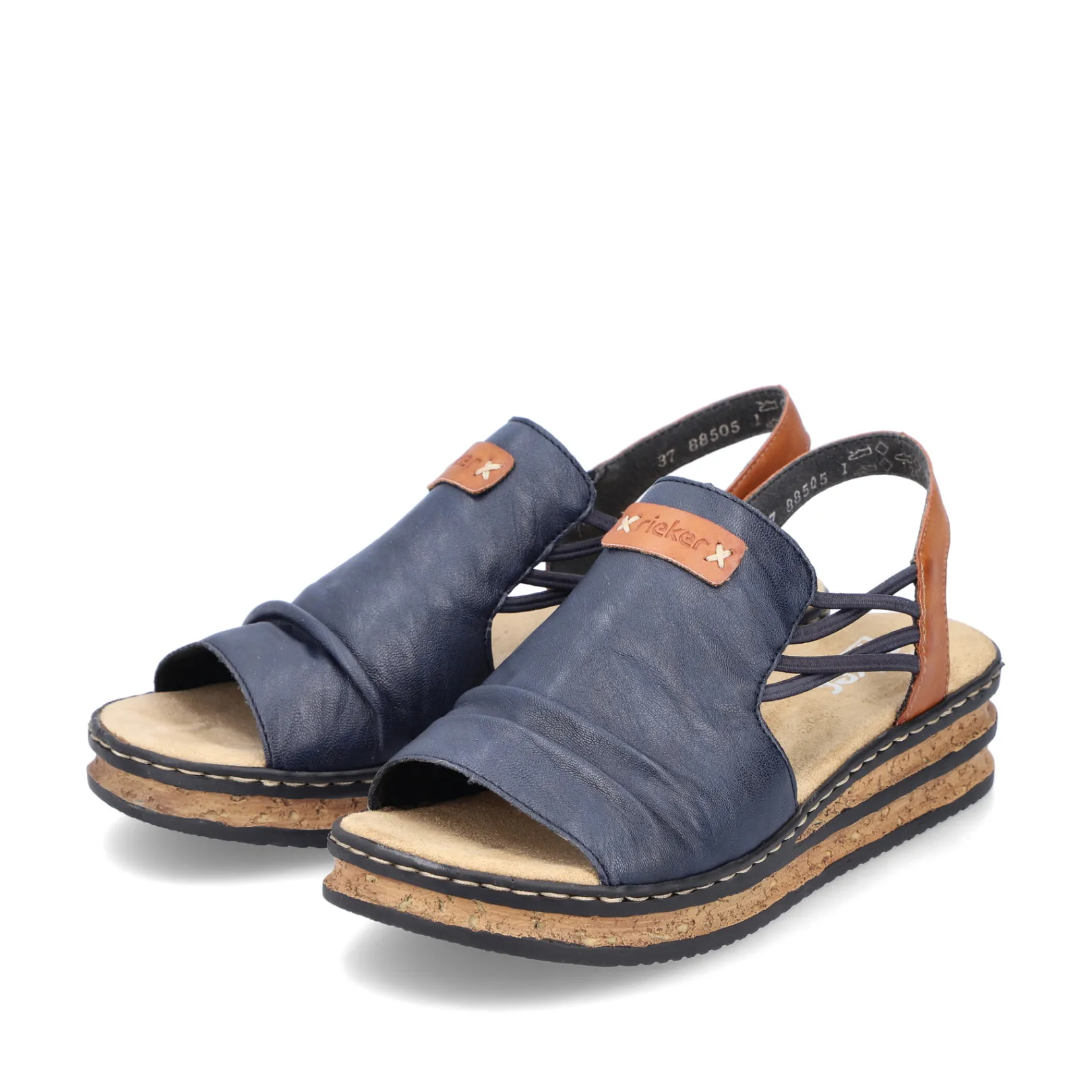 Rieker Sandalen & Sandaletten<Damen Keilsandaletten pazifik Blau