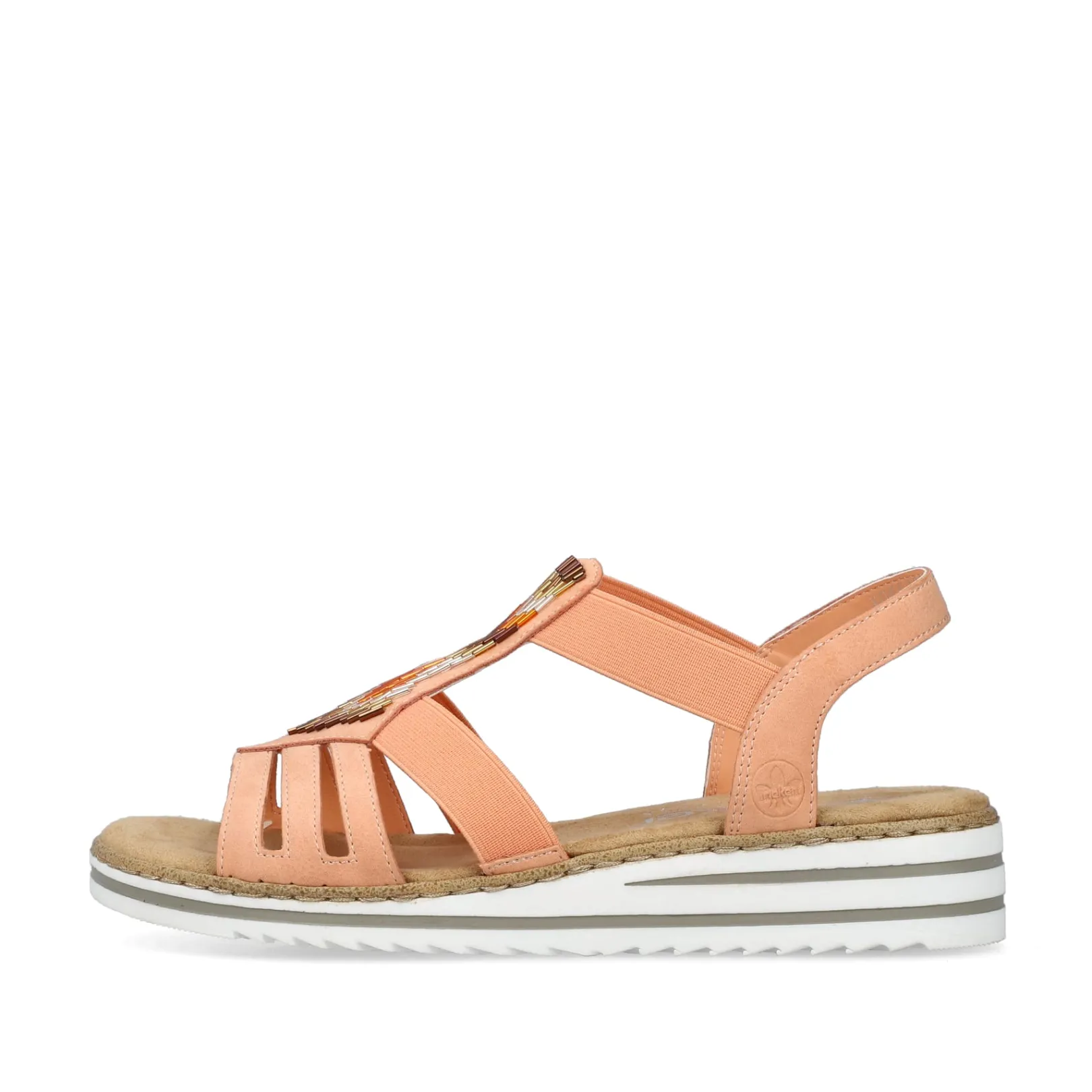 Rieker Sandalen & Sandaletten<Damen Keilsandaletten pfirsich Orange