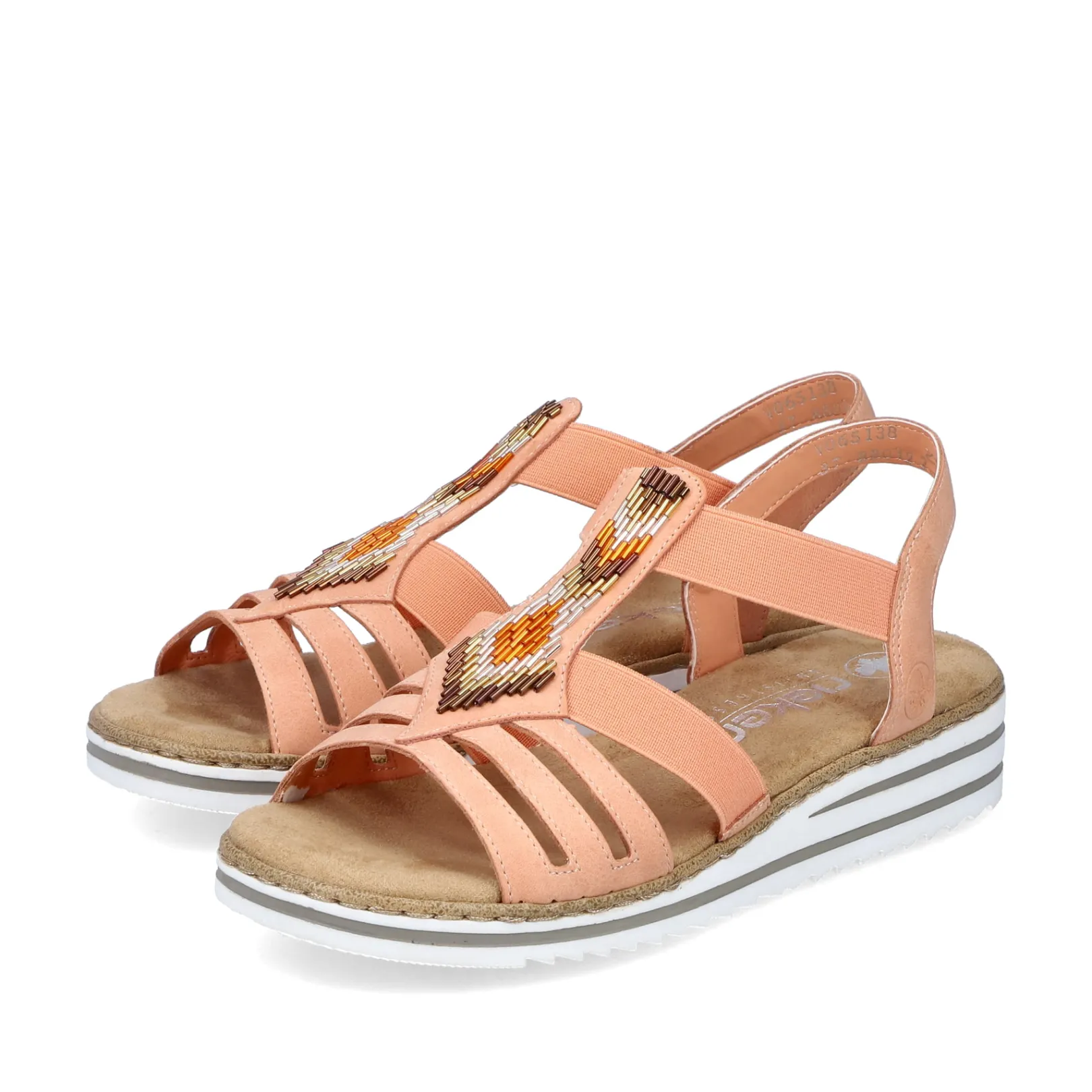 Rieker Sandalen & Sandaletten<Damen Keilsandaletten pfirsich Orange