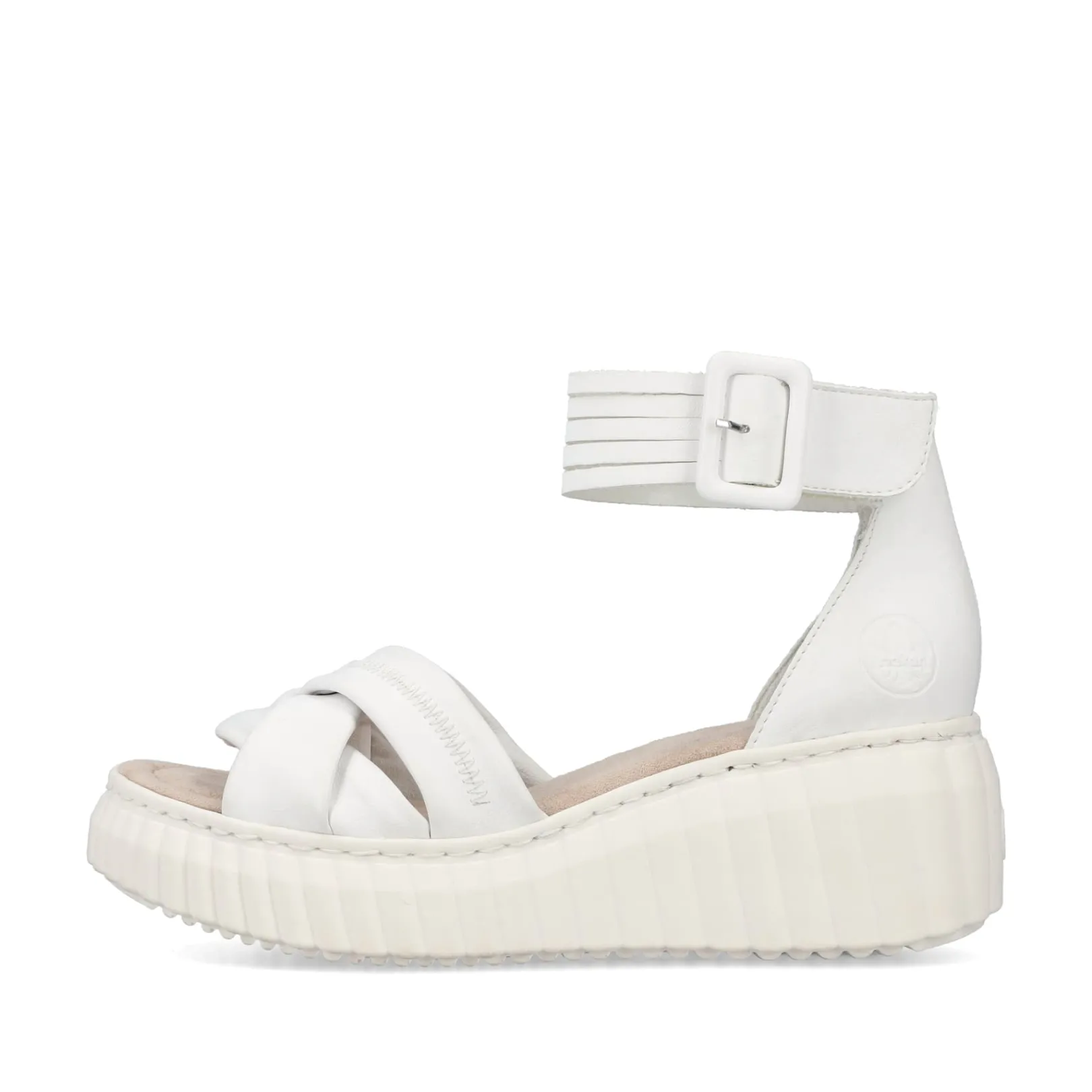 Rieker Sandalen & Sandaletten<Damen Keilsandaletten rein Weiss