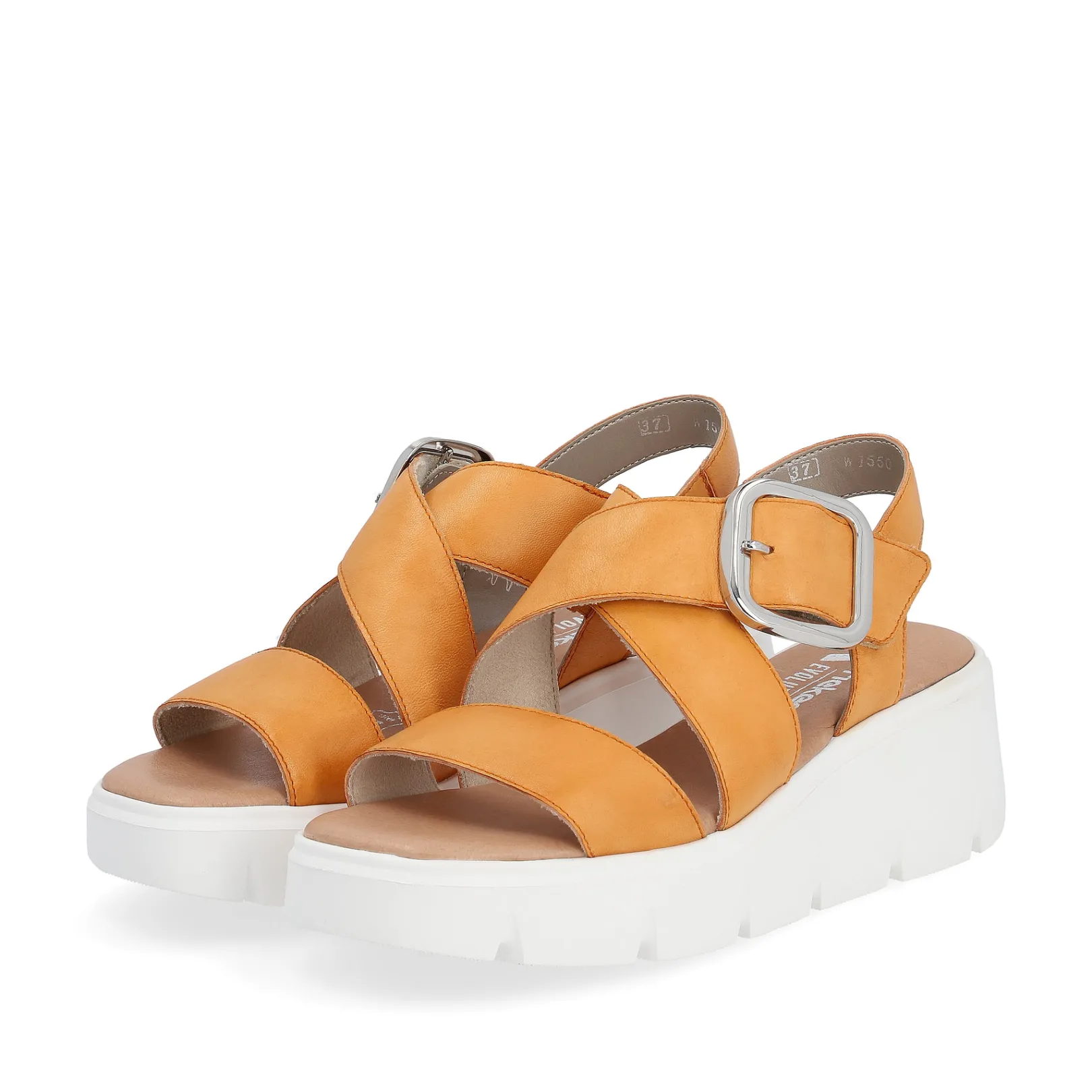 Rieker Sandalen & Sandaletten<Damen Keilsandaletten saffron Orange