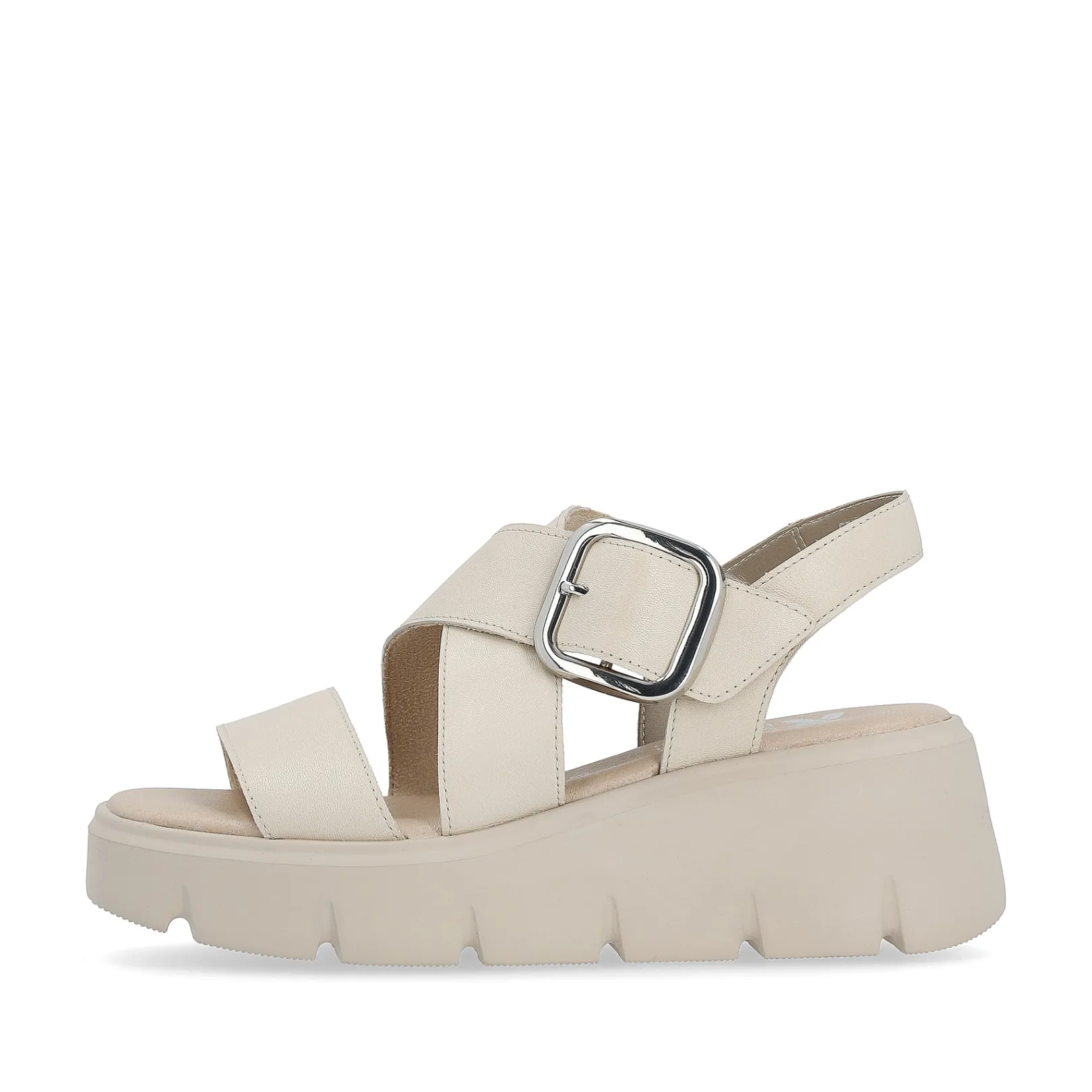 Rieker Sandalen & Sandaletten<Damen Keilsandaletten sand Beige