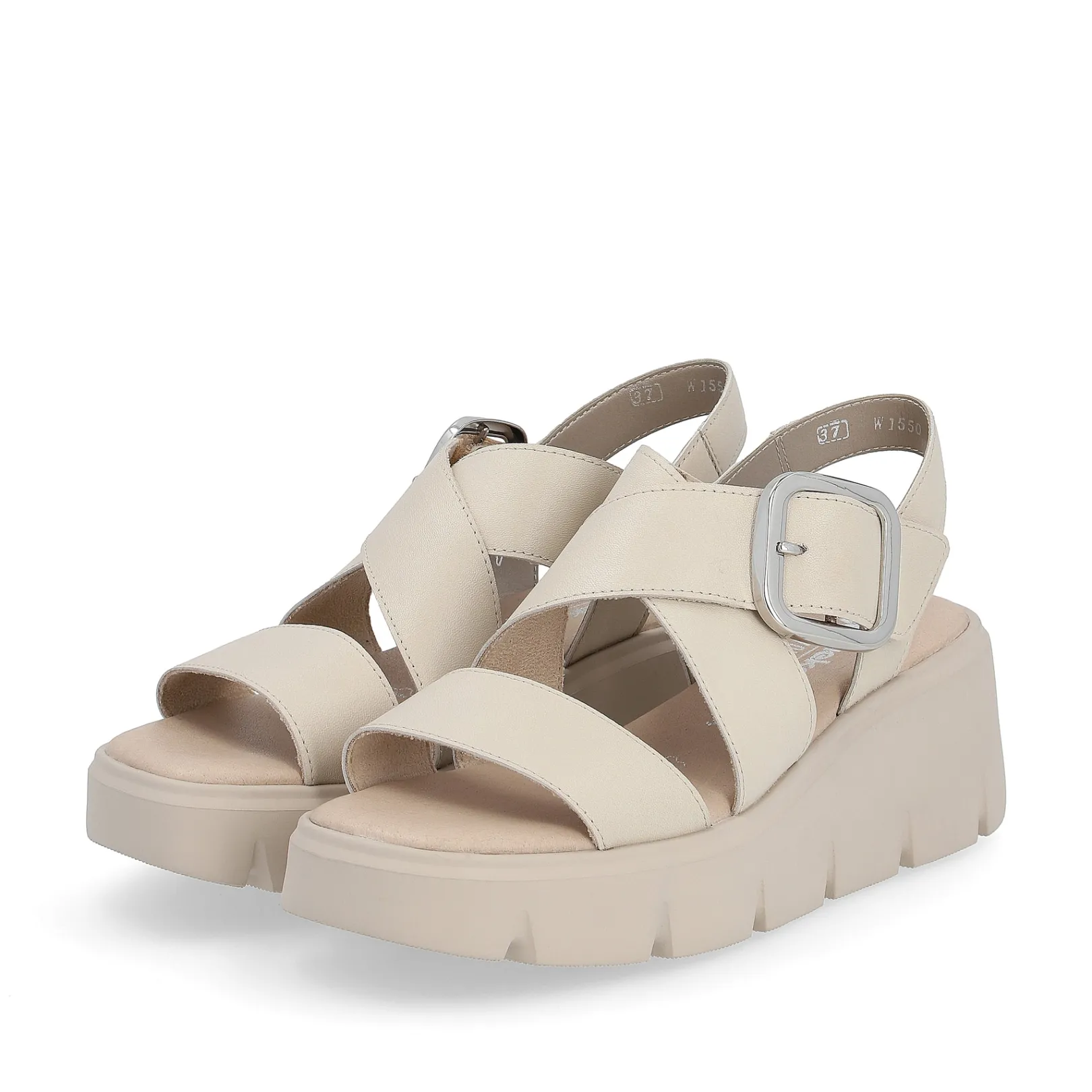 Rieker Sandalen & Sandaletten<Damen Keilsandaletten sand Beige