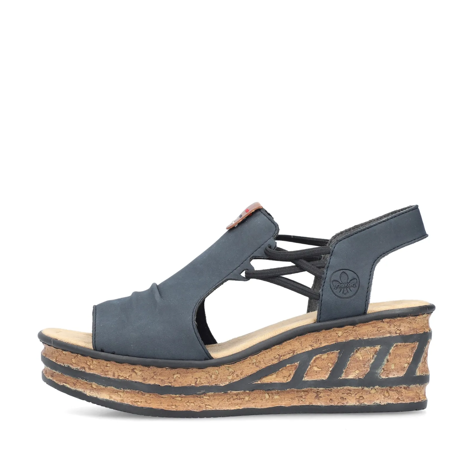 Rieker Sandalen & Sandaletten<Damen Keilsandaletten stahl Blau