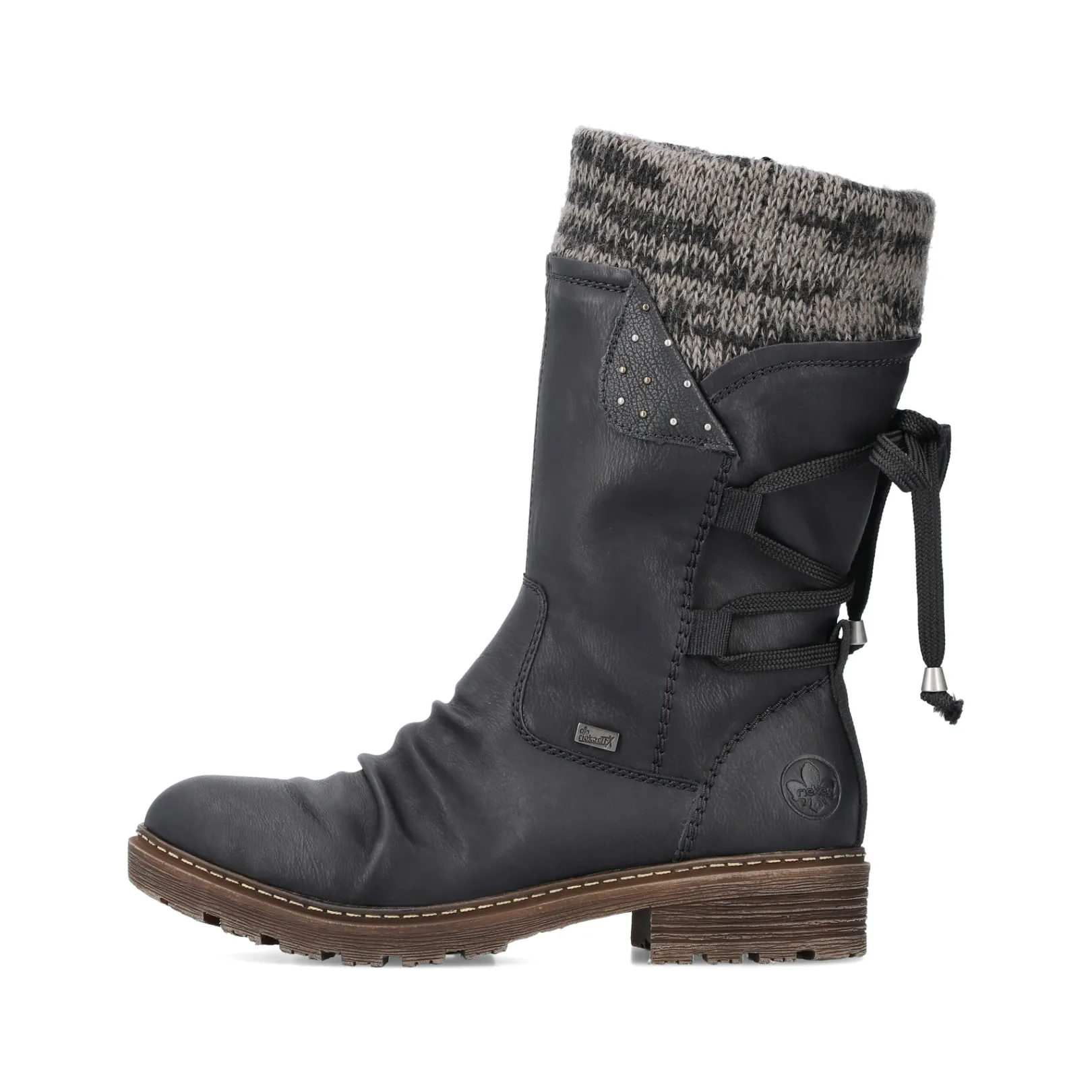 Rieker Stiefeletten & Boots<Damen Kurzstiefel asphalt Schwarz