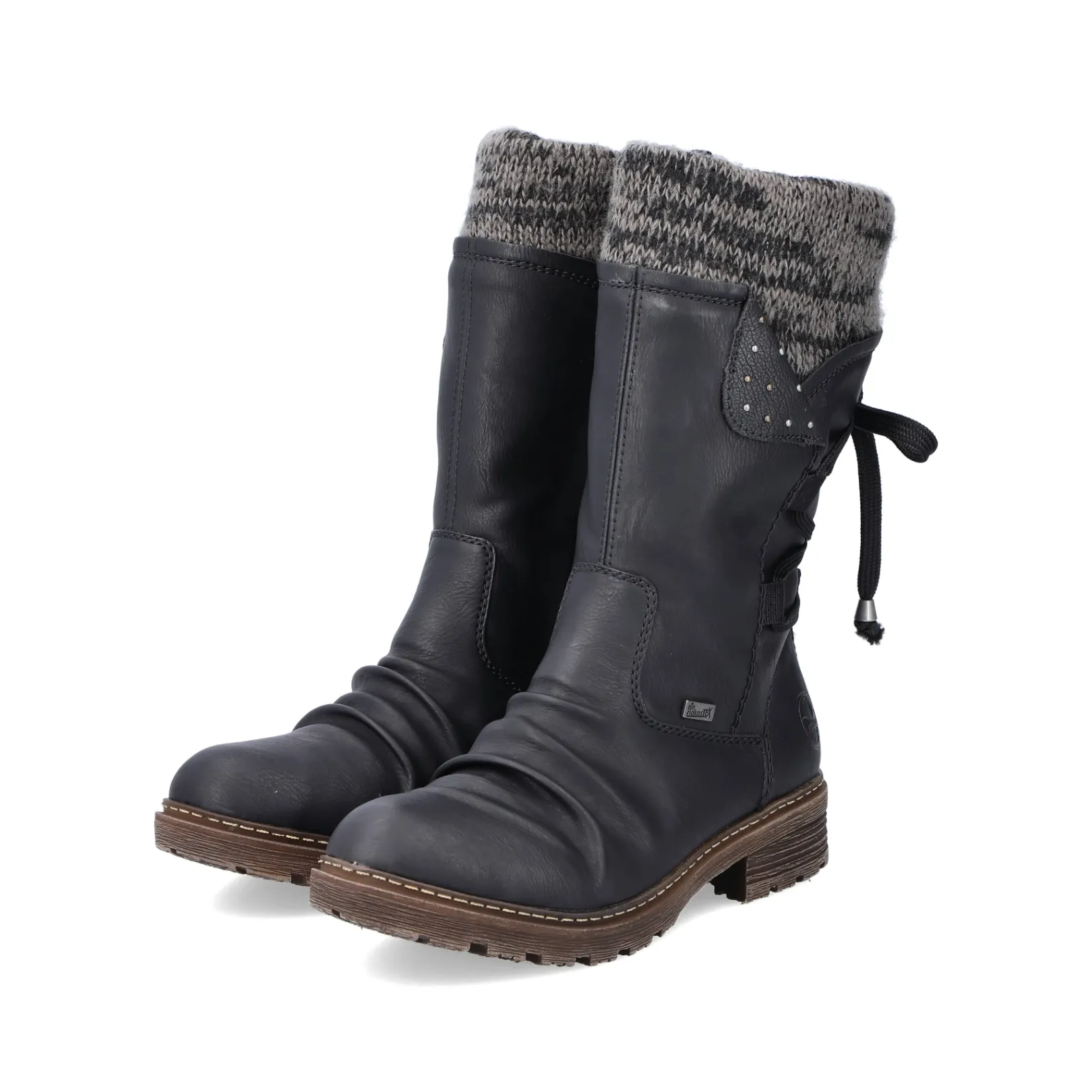 Rieker Stiefeletten & Boots<Damen Kurzstiefel asphalt Schwarz