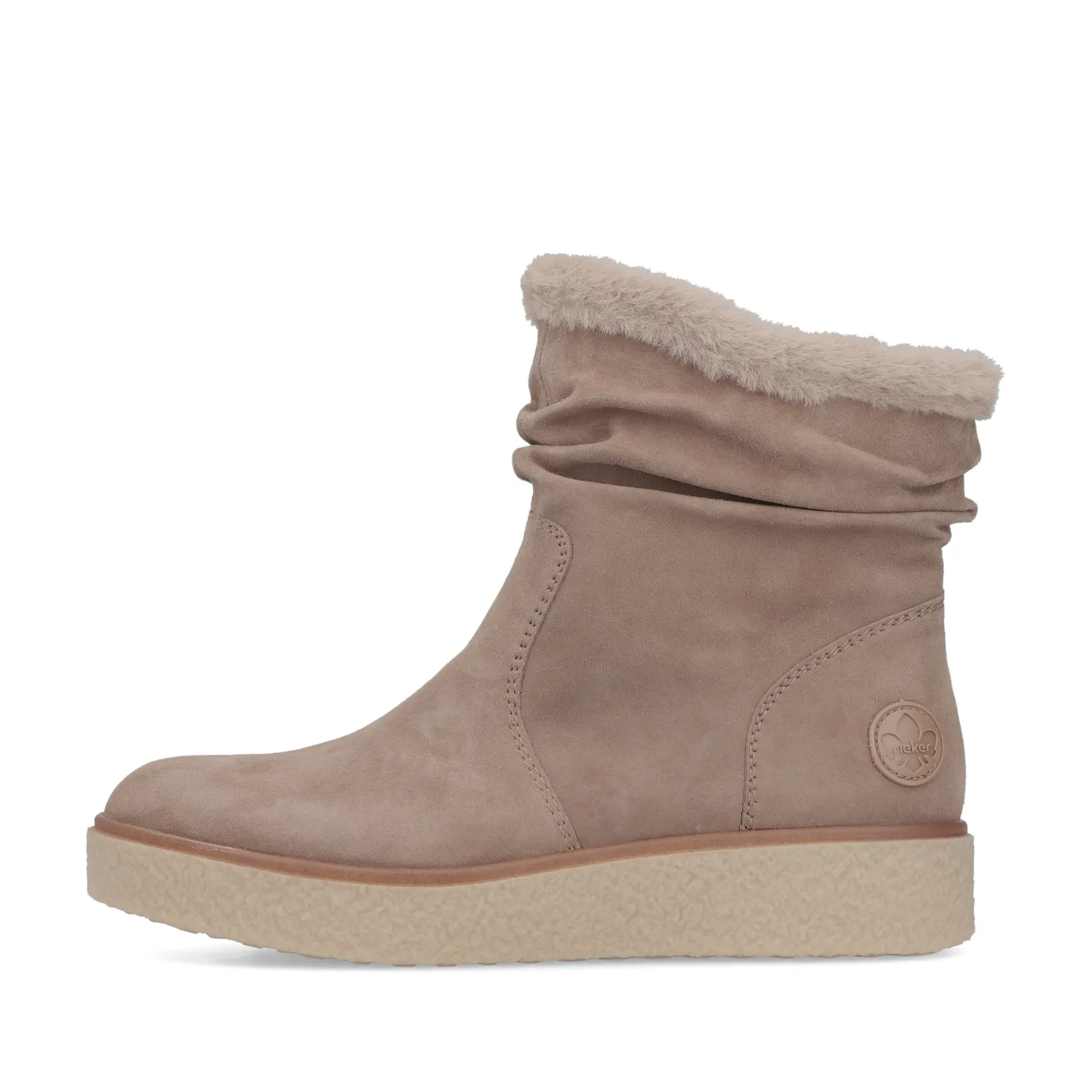 Rieker Stiefeletten & Boots | Fluffy<Damen Kurzstiefel braun Beige