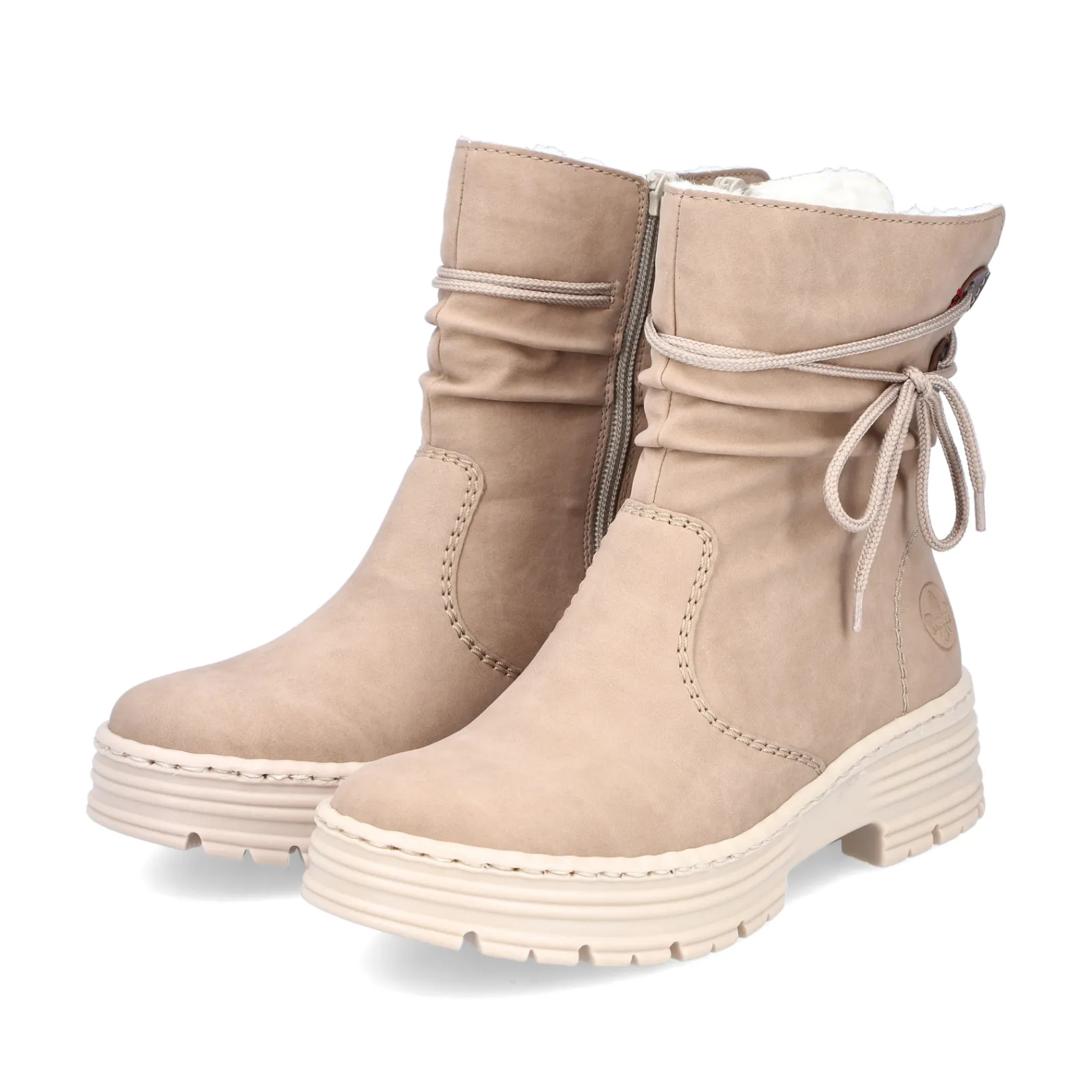 Rieker Stiefeletten & Boots<Damen Kurzstiefel creme Beige