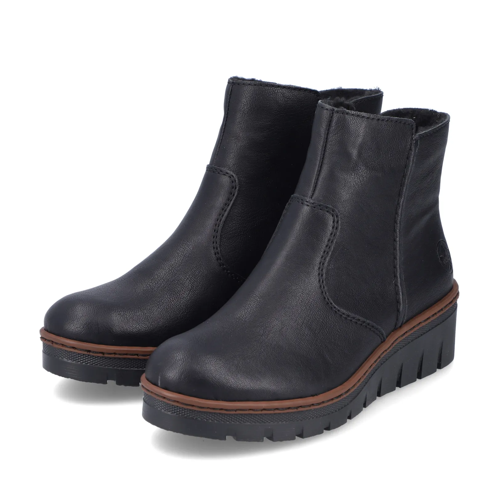 Rieker Stiefeletten & Boots<Damen Kurzstiefel graphit Schwarz