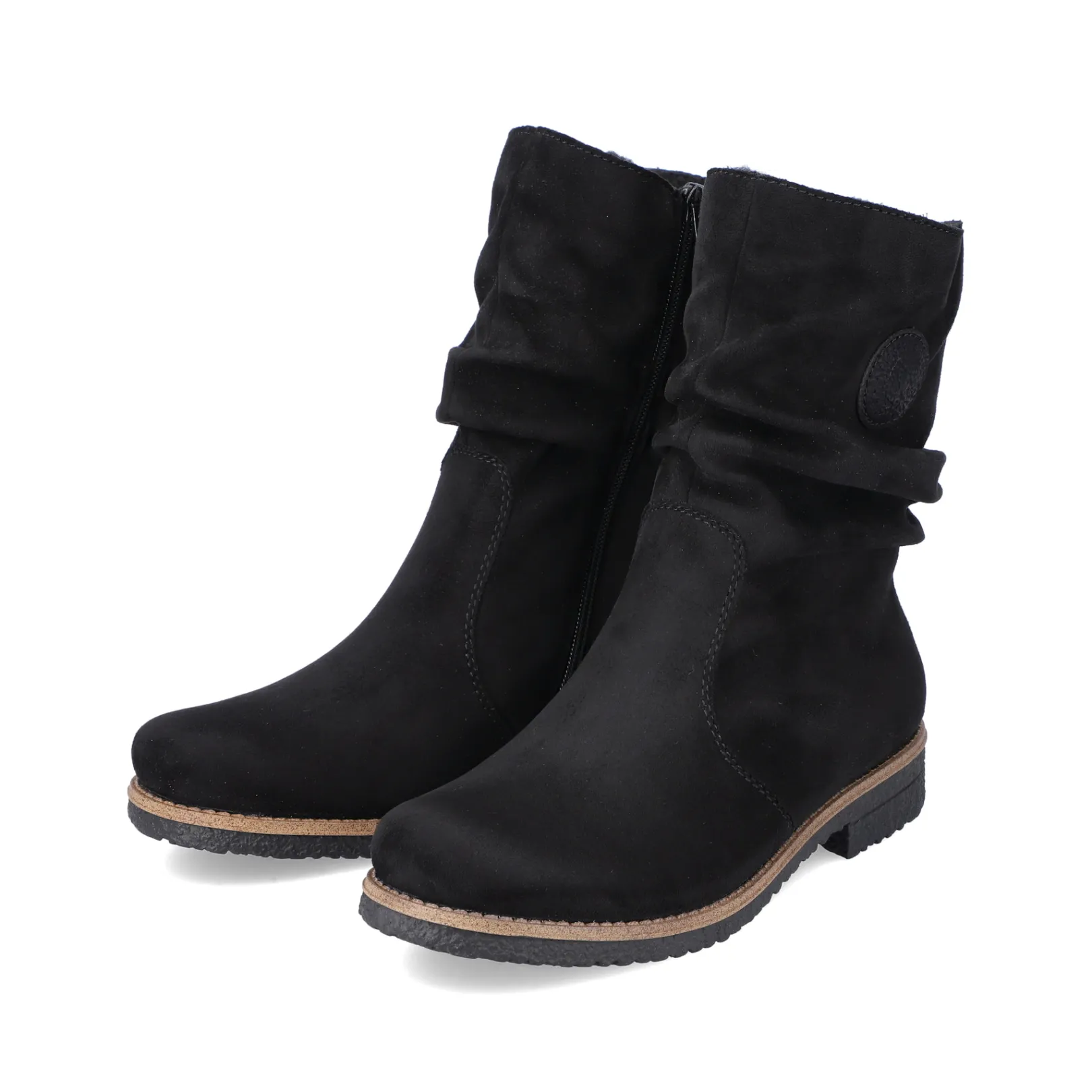 Rieker Stiefeletten & Boots<Damen Kurzstiefel graphit Schwarz