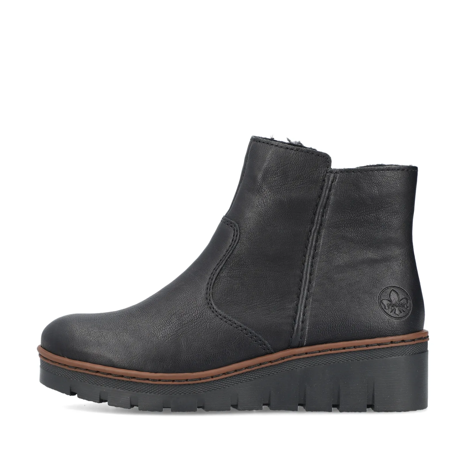 Rieker Stiefeletten & Boots<Damen Kurzstiefel graphit Schwarz