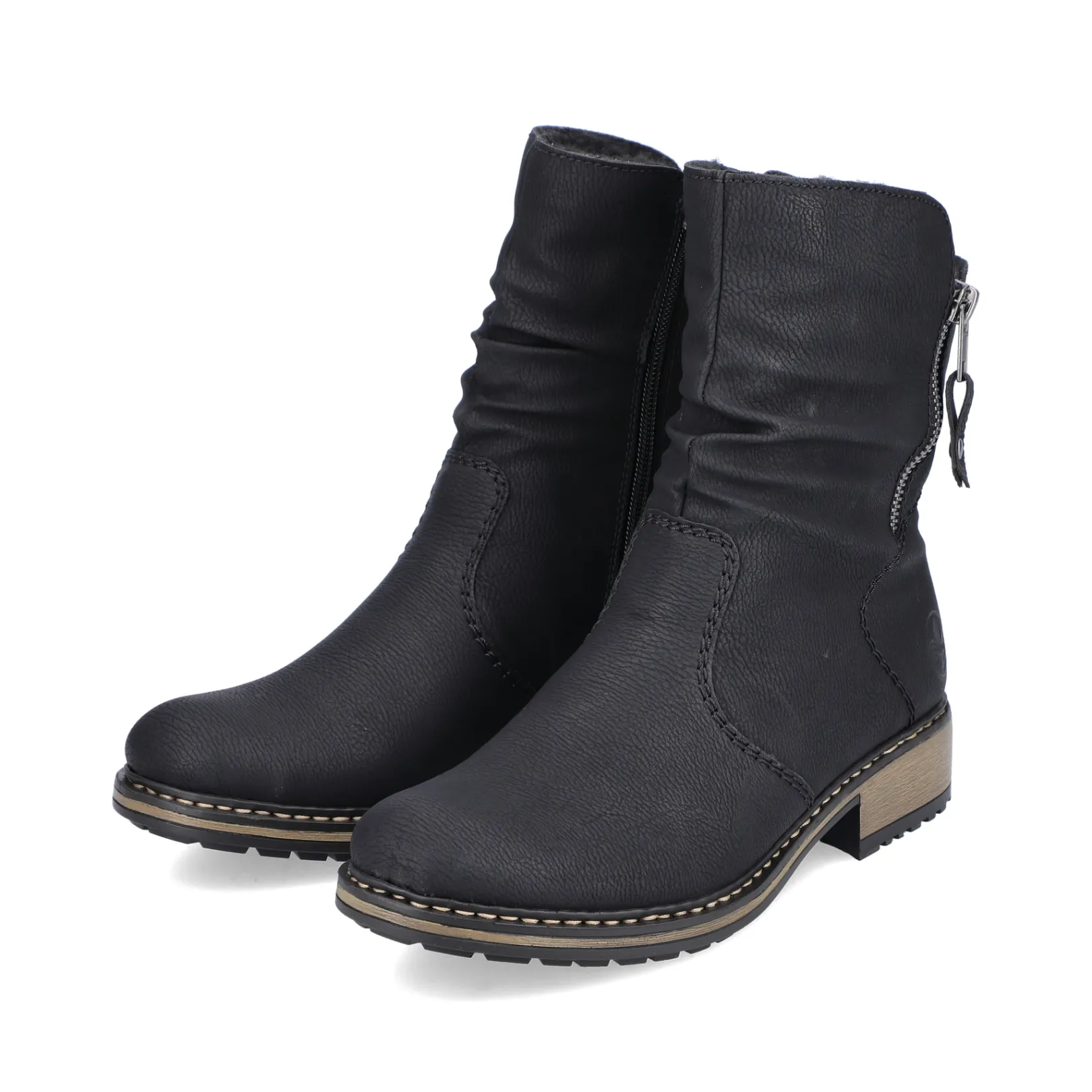 Rieker Stiefeletten & Boots<Damen Kurzstiefel graphit Schwarz