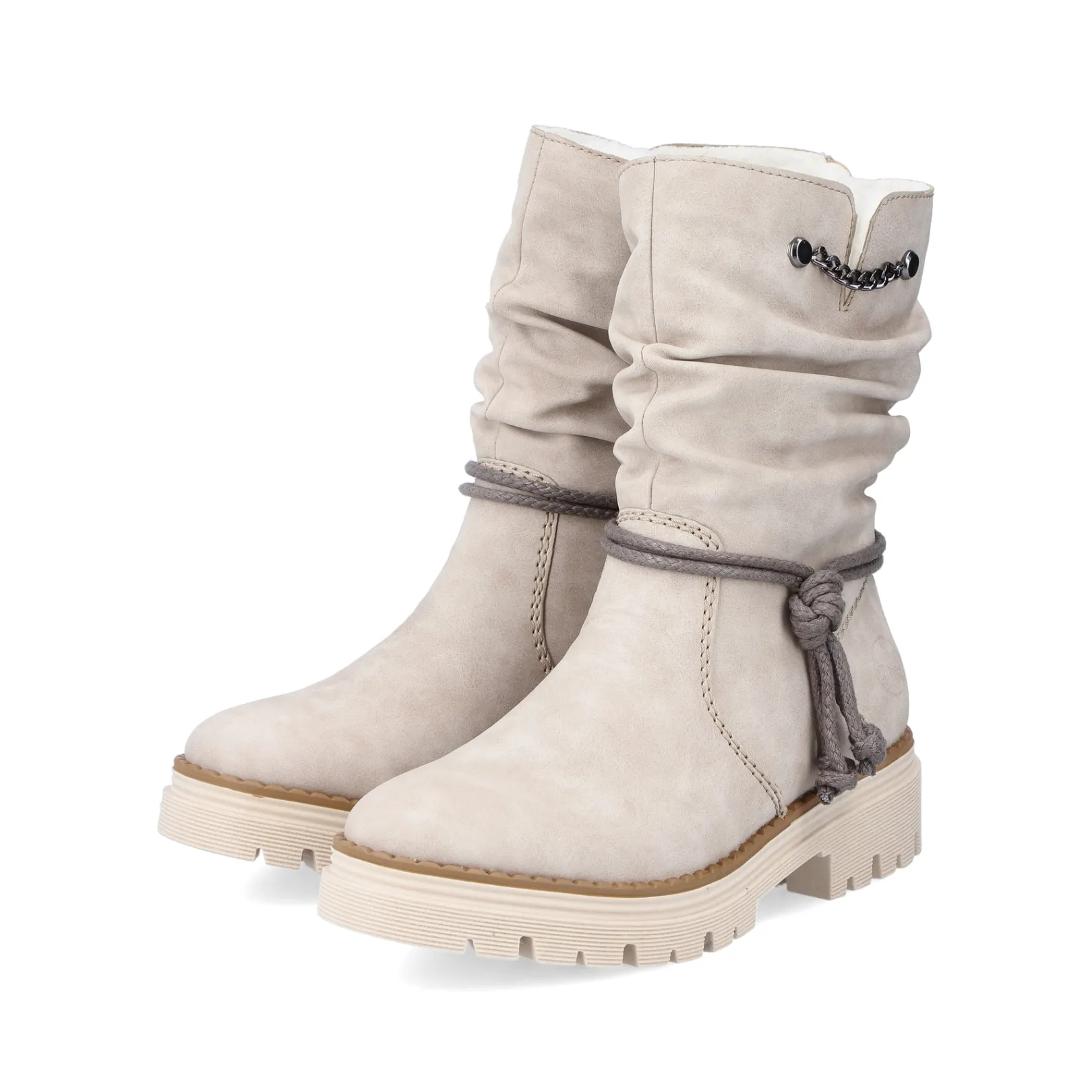 Rieker Stiefeletten & Boots<Damen Kurzstiefel hell Beige