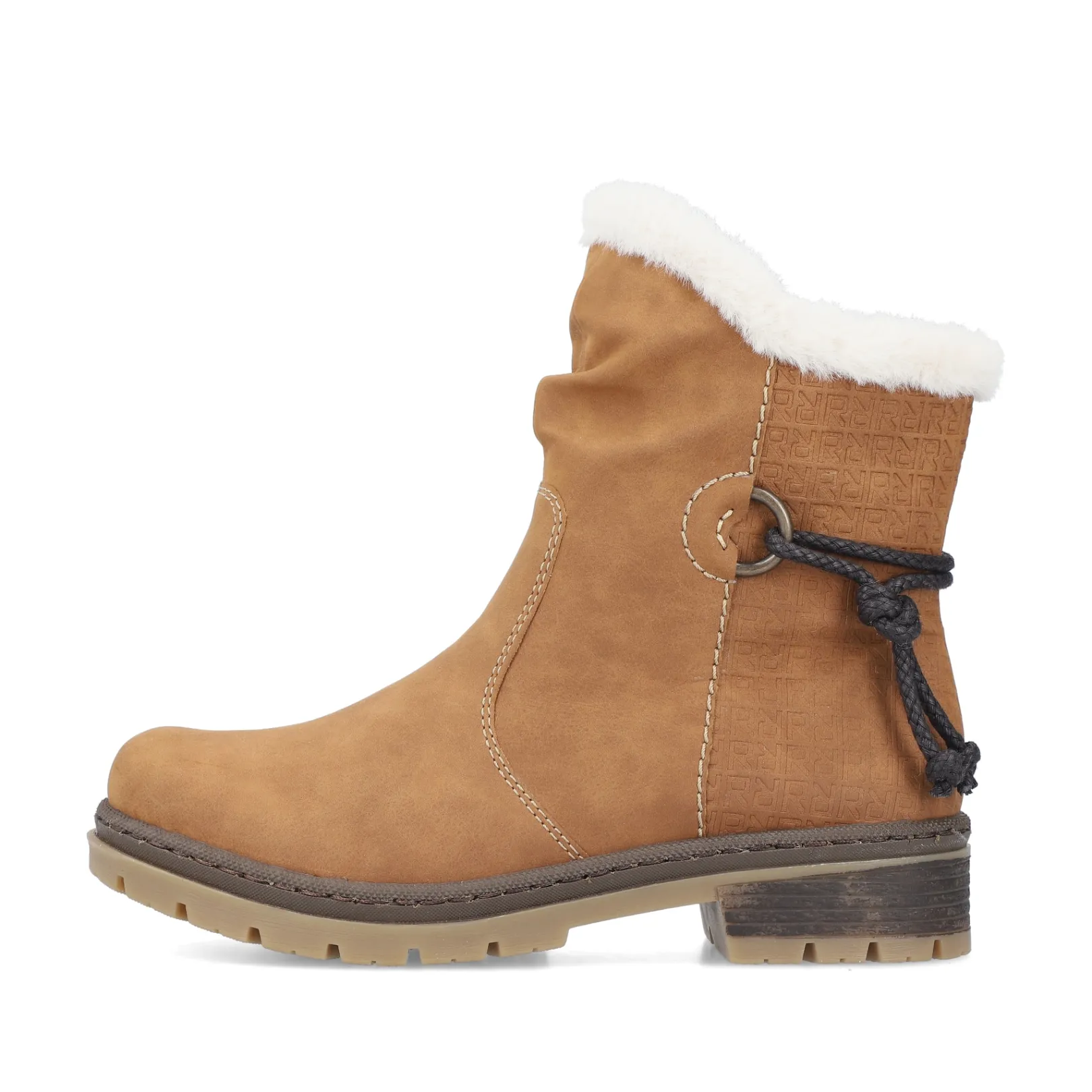 Rieker Stiefeletten & Boots | Fluffy<Damen Kurzstiefel kamel Braun