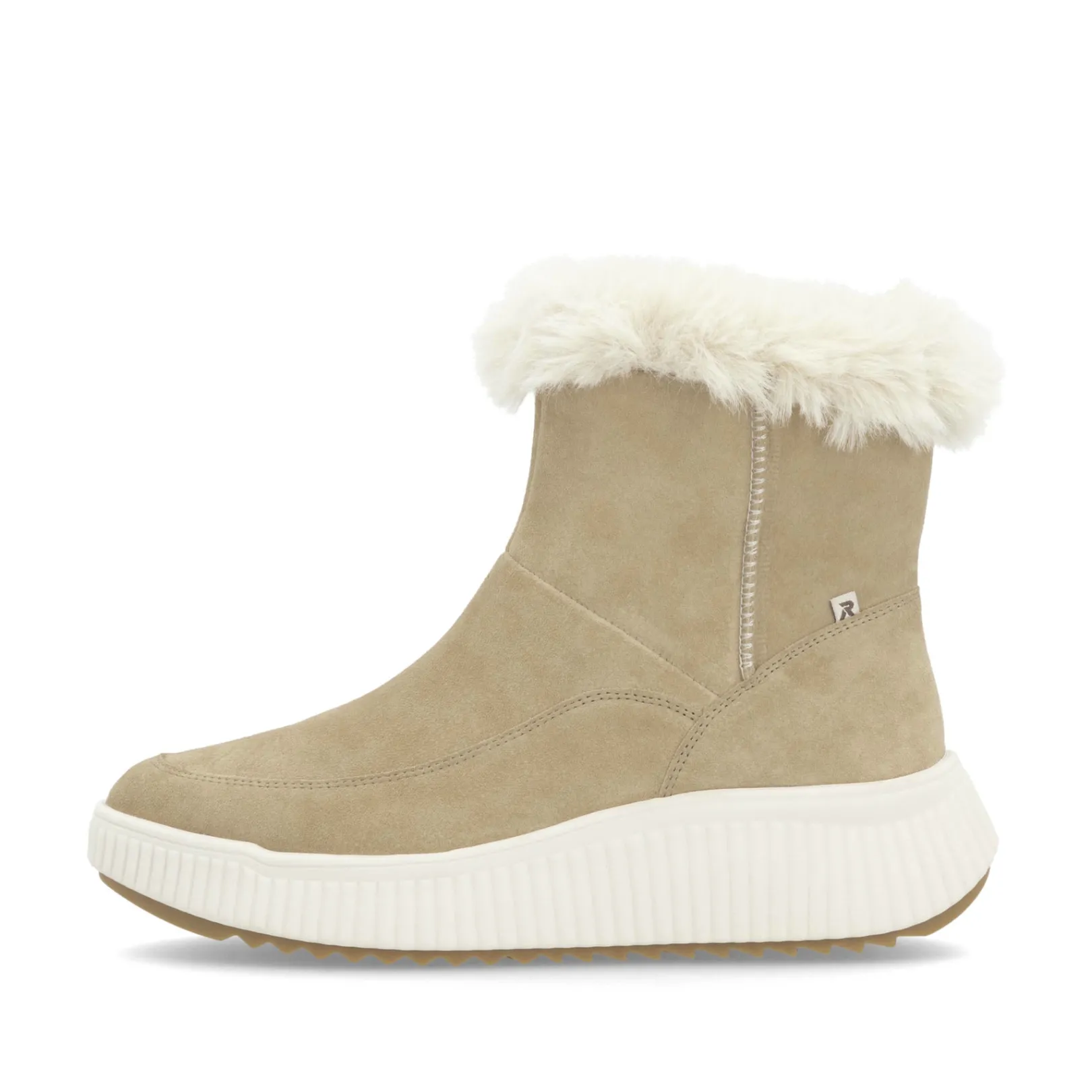 Rieker Stiefeletten & Boots | Fluffy<Damen Kurzstiefel lehm Beige