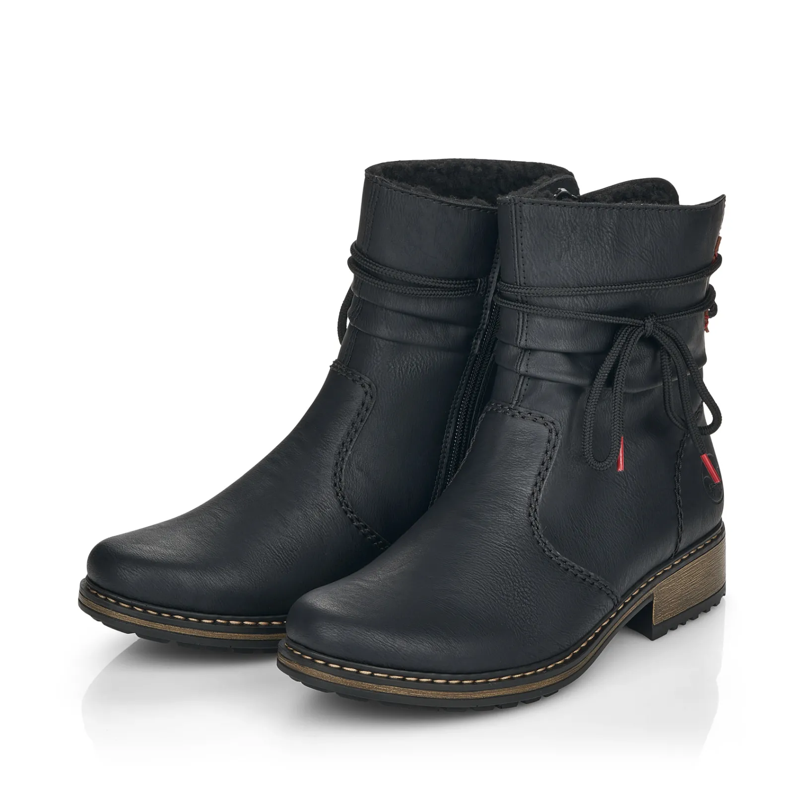 Rieker Stiefeletten & Boots<Damen Kurzstiefel matt Schwarz