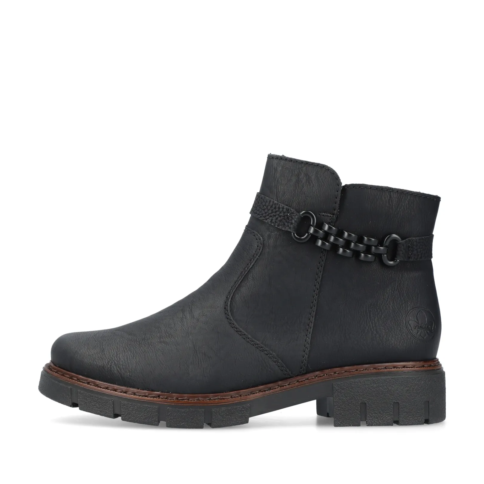 Rieker Stiefeletten & Boots<Damen Kurzstiefel nacht Schwarz