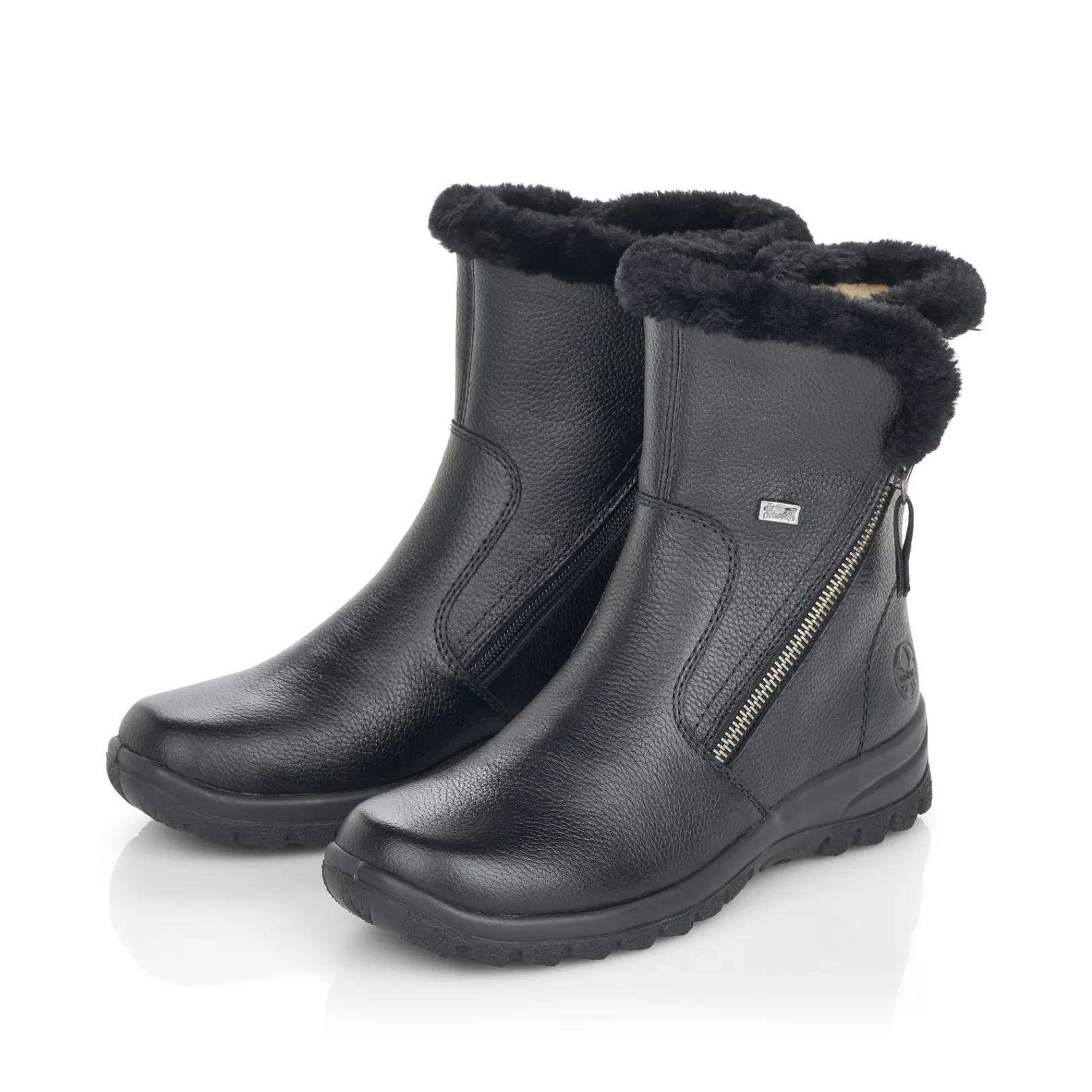 Rieker Stiefeletten & Boots<Damen Kurzstiefel nacht Schwarz