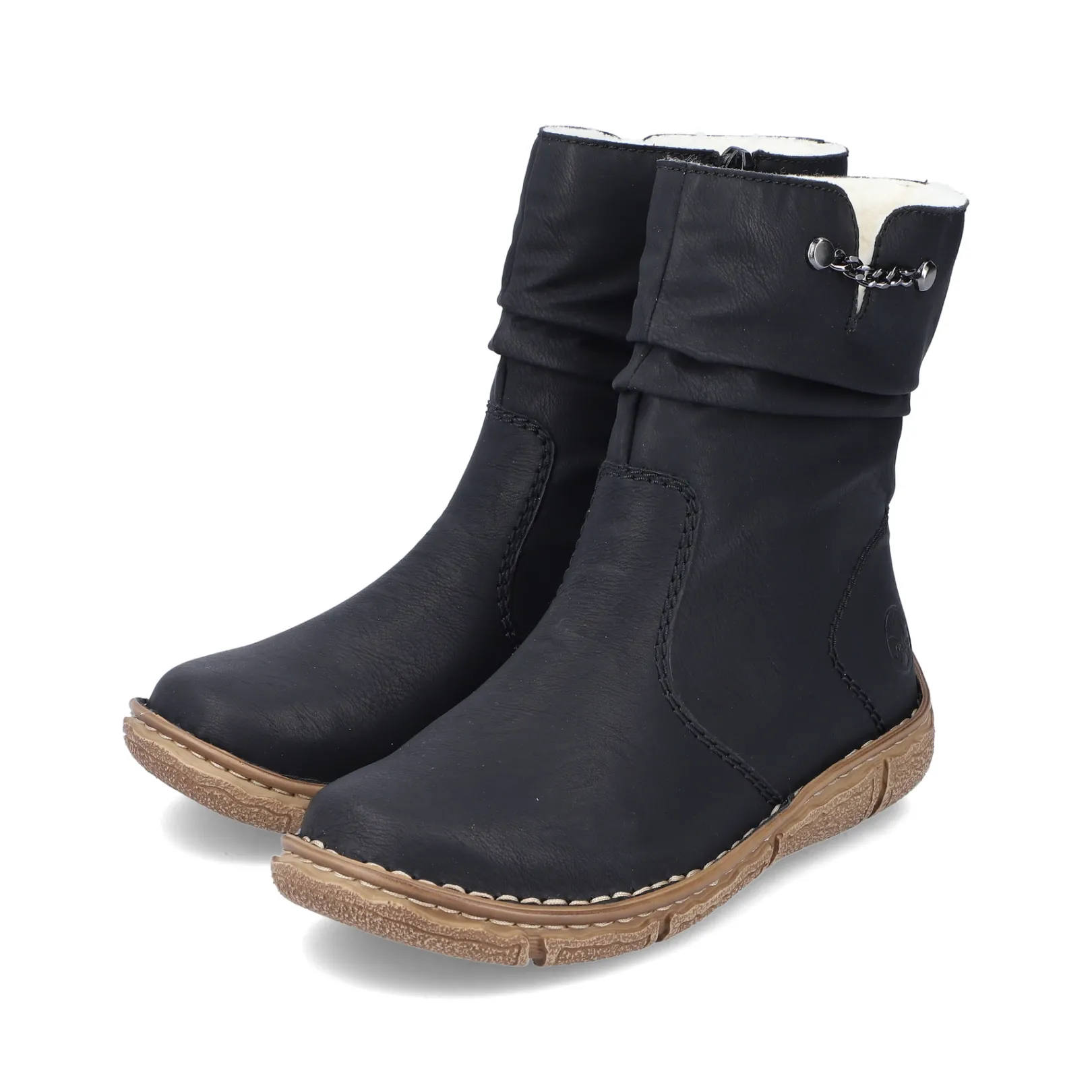 Rieker Stiefeletten & Boots<Damen Kurzstiefel nacht Schwarz