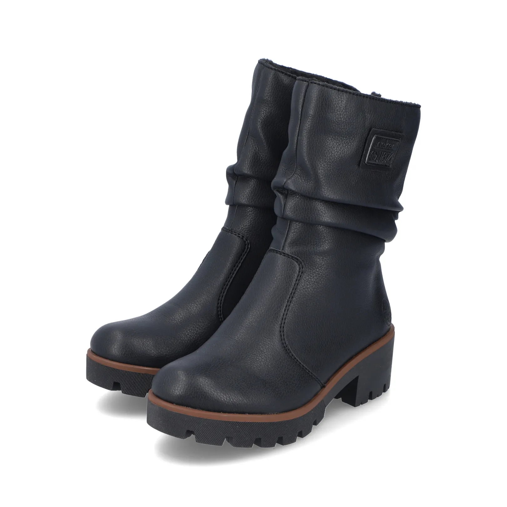 Rieker Stiefeletten & Boots<Damen Kurzstiefel nacht Schwarz