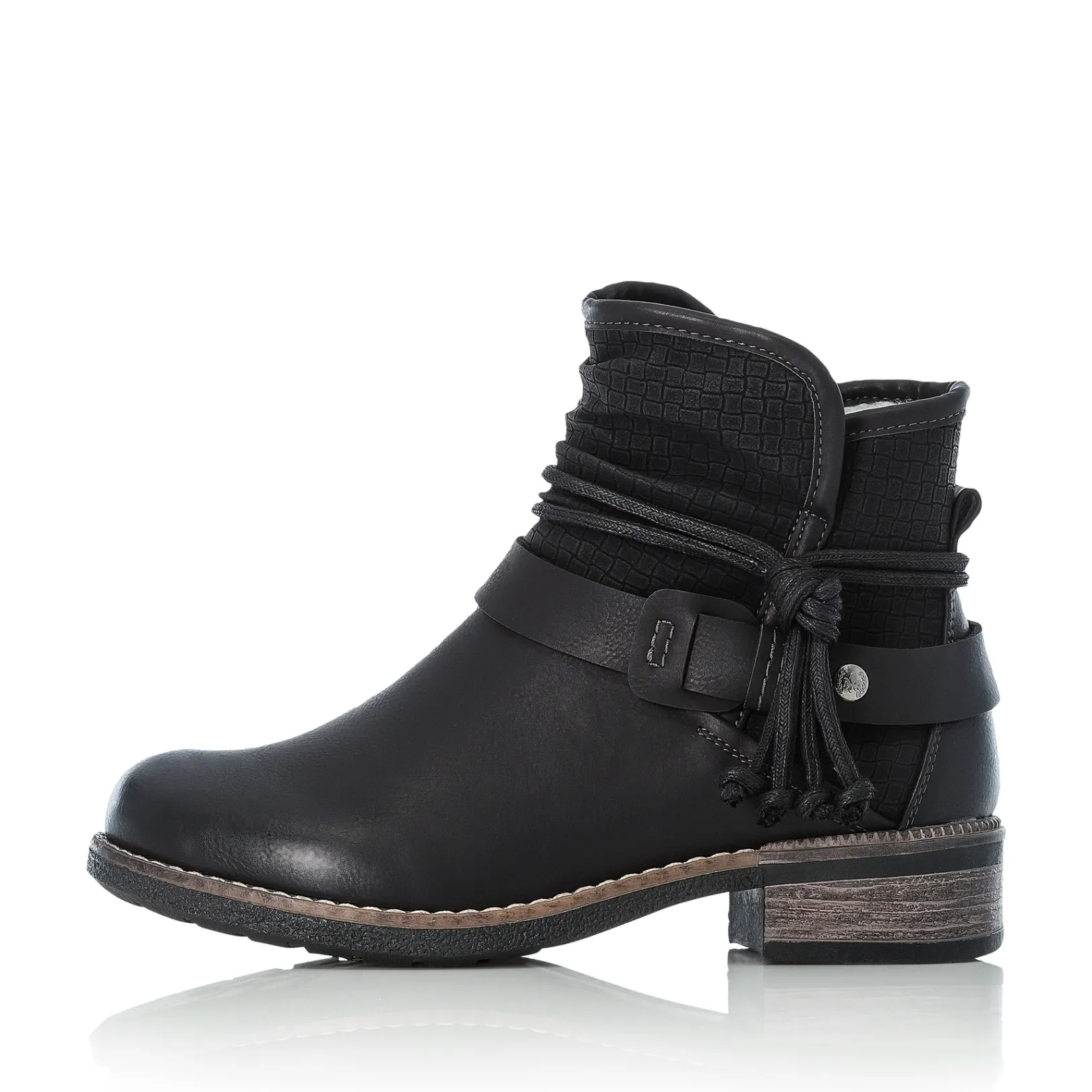 Rieker Stiefeletten & Boots<Damen Kurzstiefel nacht Schwarz