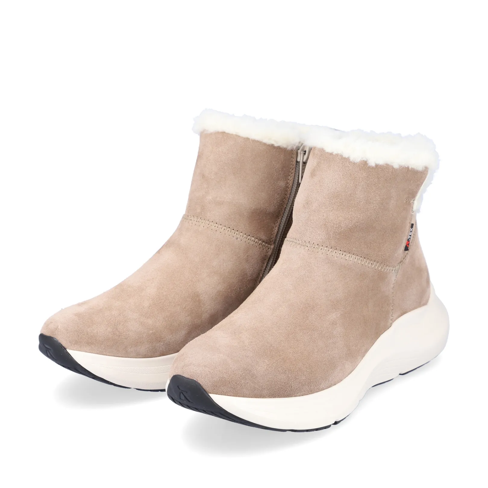 Rieker Stiefeletten & Boots | Fluffy<Damen Kurzstiefel sand Beige