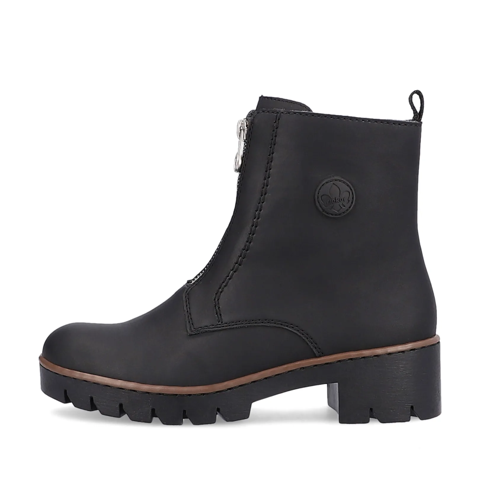 Rieker Stiefeletten & Boots<Damen Kurzstiefel tief Schwarz