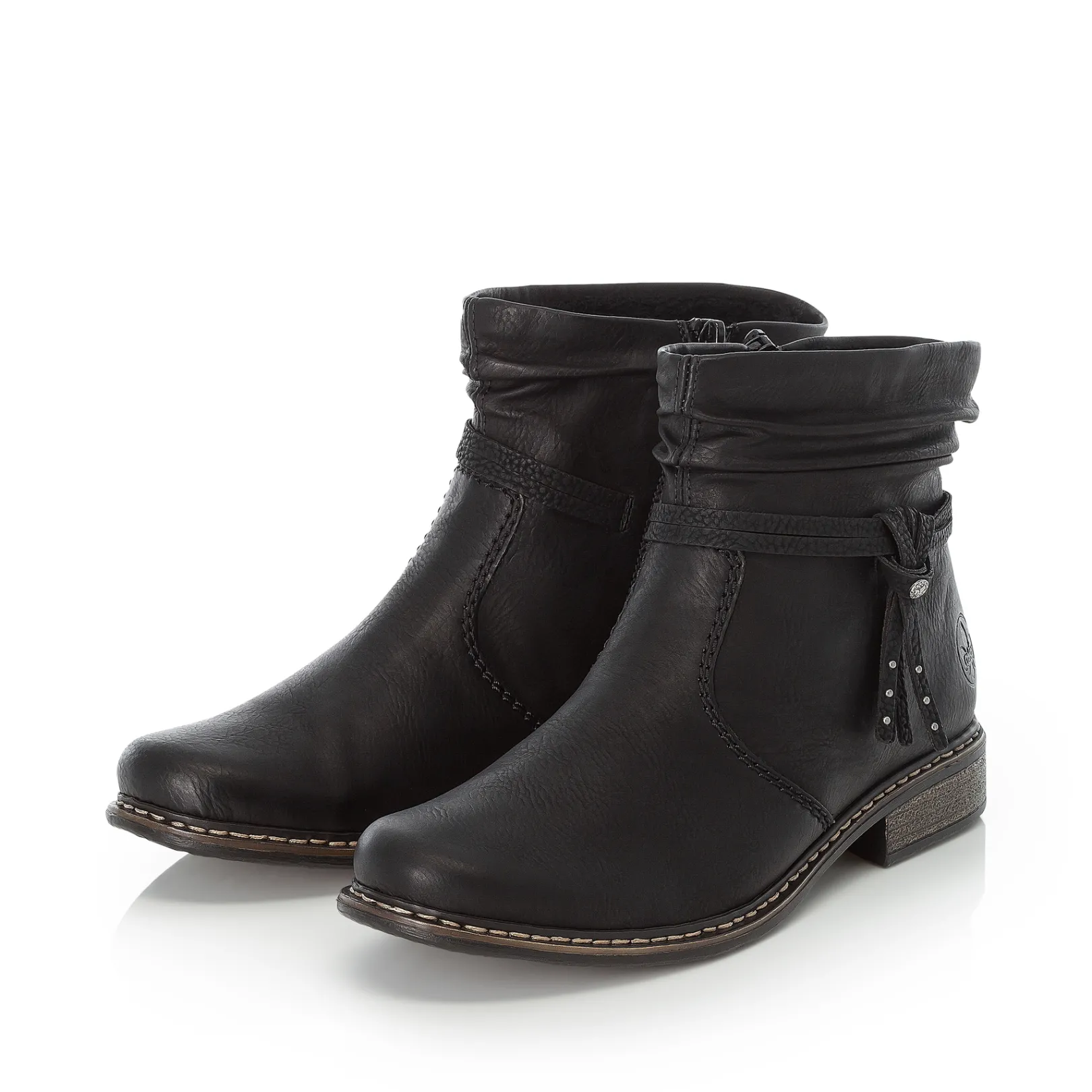 Rieker Stiefeletten & Boots<Damen Kurzstiefel tief Schwarz