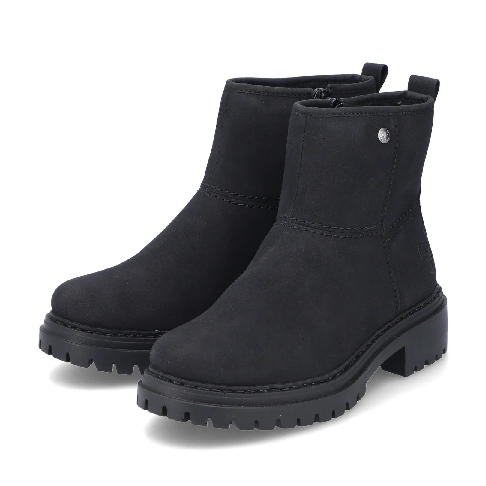 Rieker Stiefeletten & Boots<Damen Kurzstiefel tief Schwarz