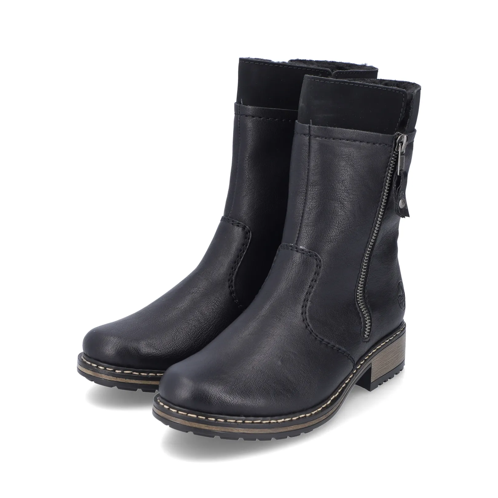 Rieker Stiefeletten & Boots<Damen Kurzstiefel tief Schwarz