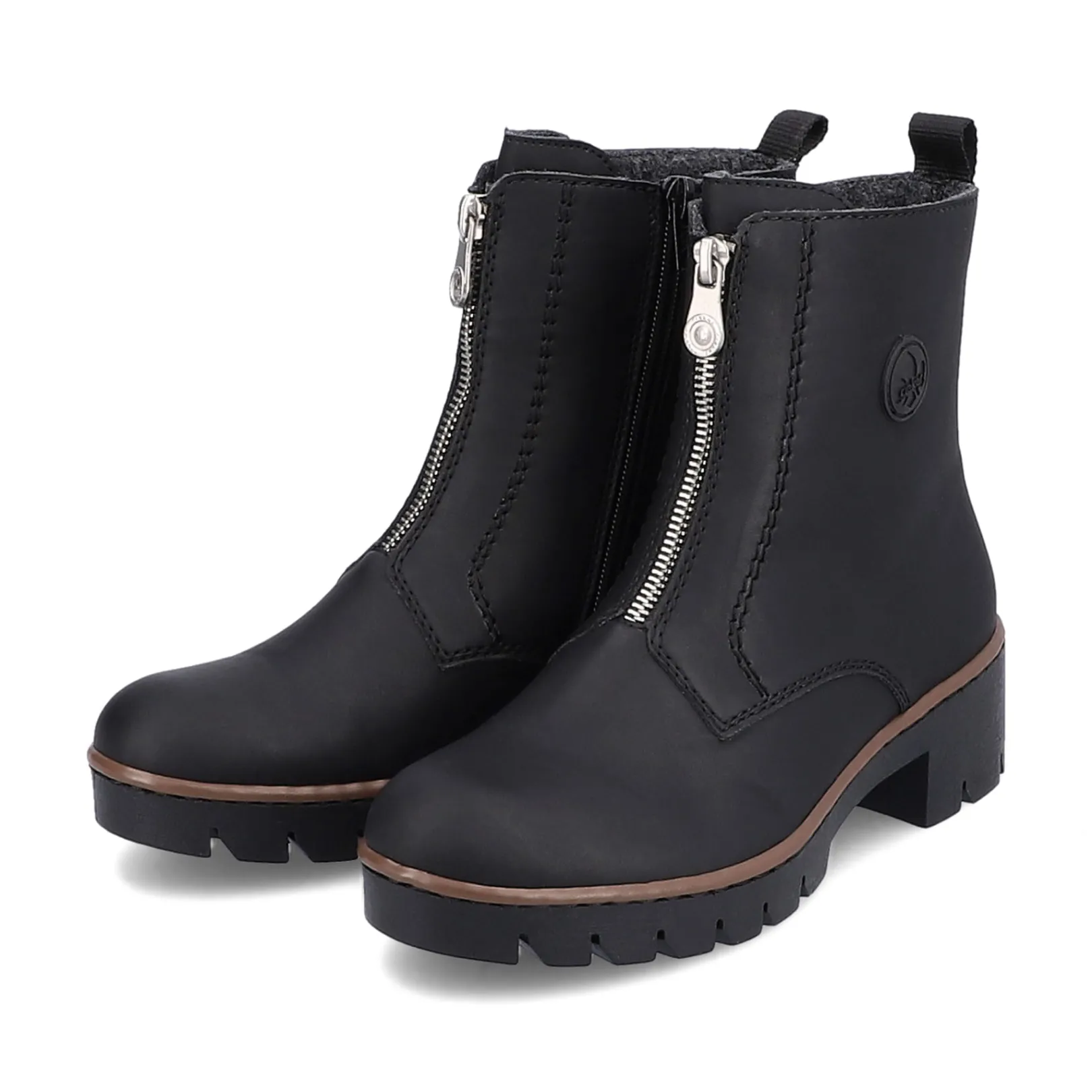 Rieker Stiefeletten & Boots<Damen Kurzstiefel tief Schwarz